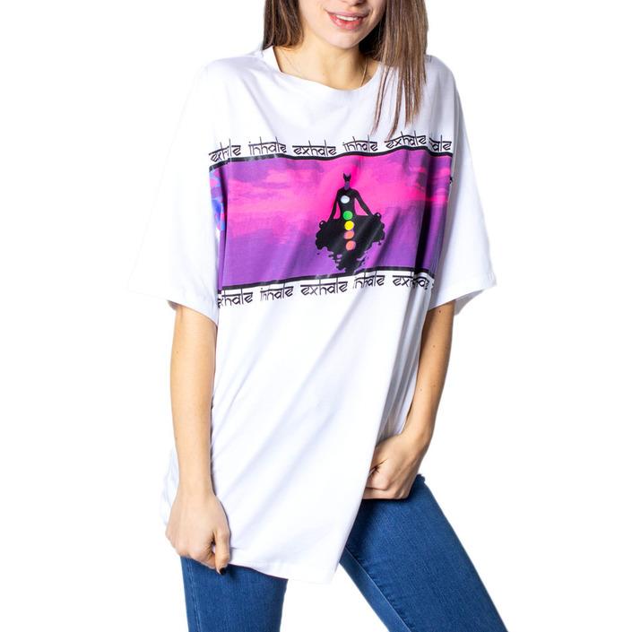 Desigual Women's T-Shirt White 171503 - white M