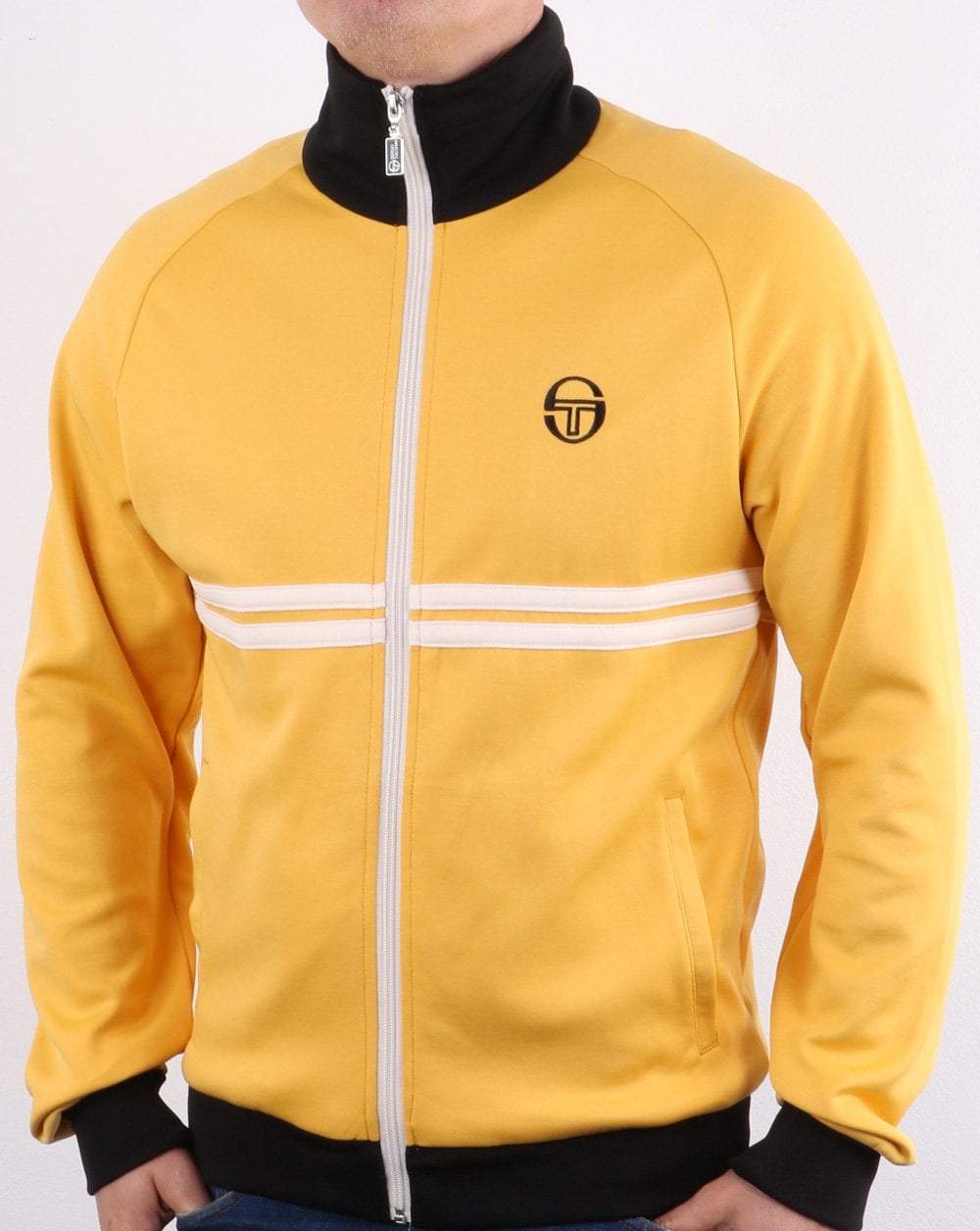 Sergio Tacchini Men’s Scirocco Track Top Various Colours 37707 - S Yellow Black