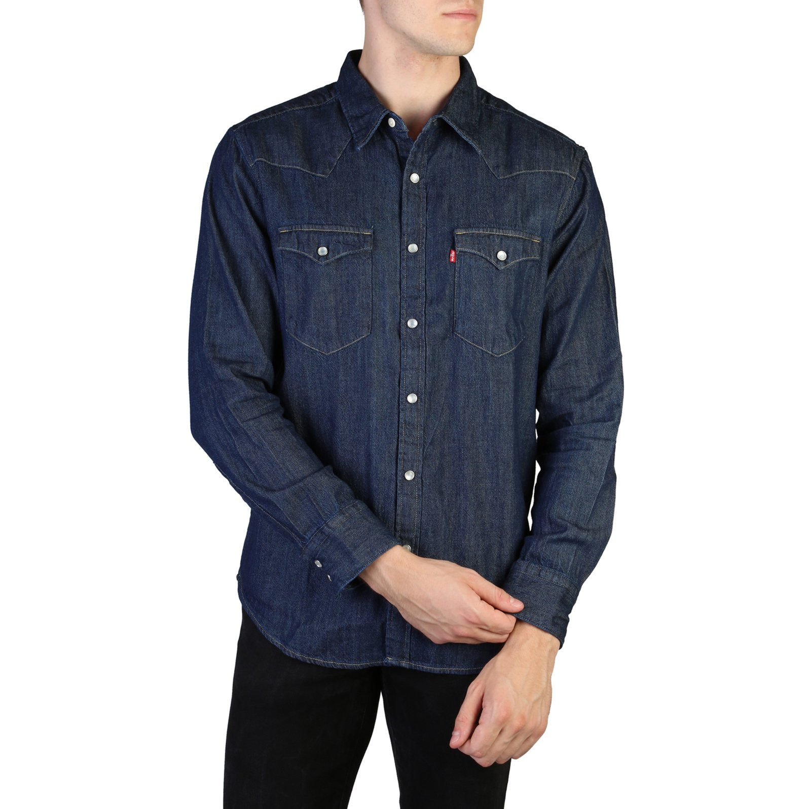 Levis Men's Shirt Blue 85744-0001_BARSTOW - blue-1 XS