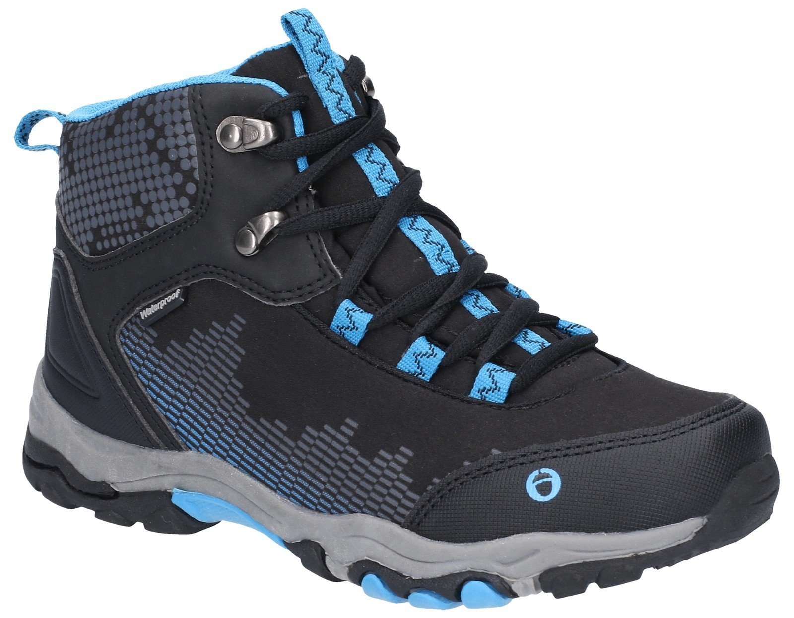 Cotswold Kid's Ducklington Lace Up Hiking Waterproof Boot Multicolor 28251 - Black/Blue 10