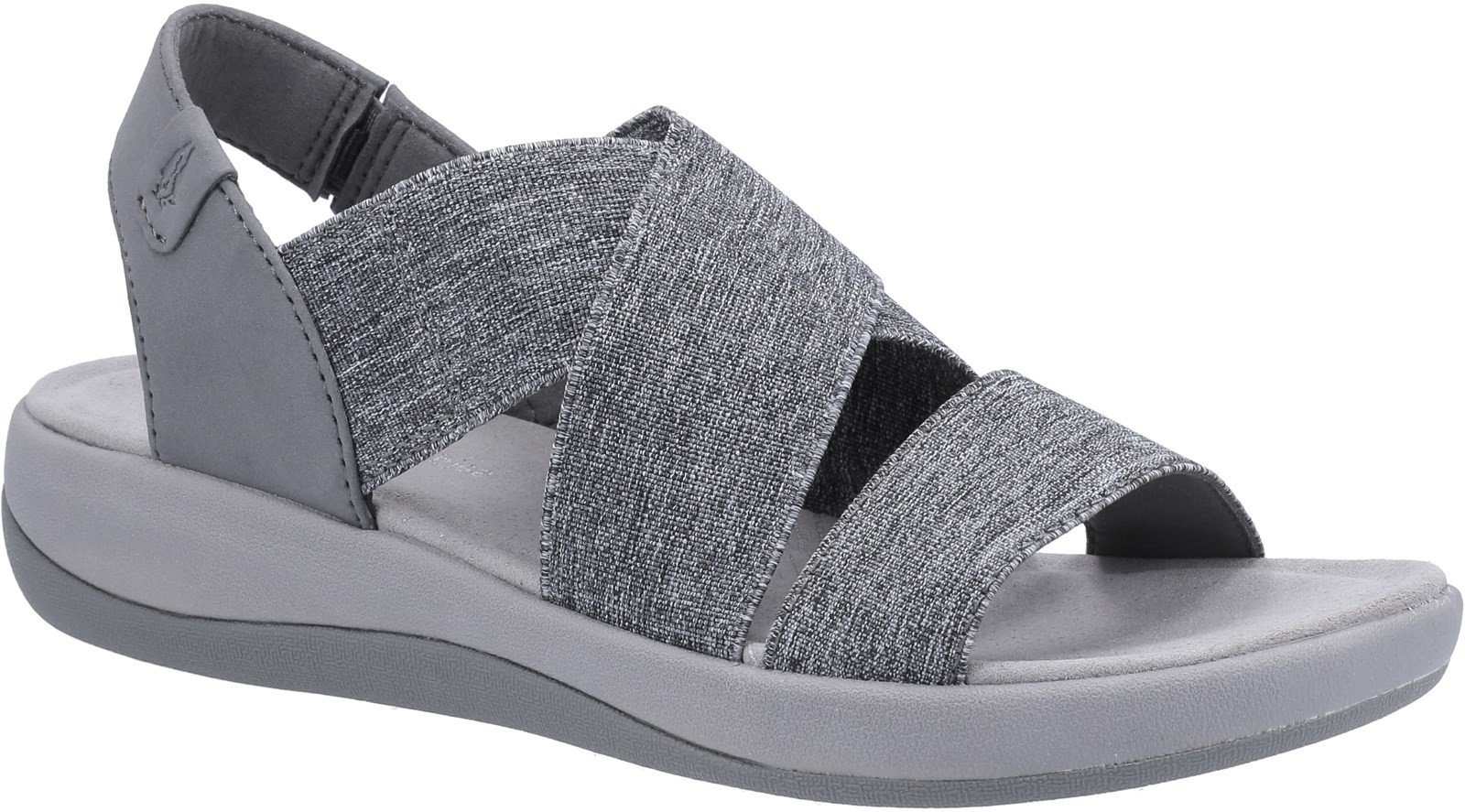 Hush Puppies Women's Sophia Elastic Cross Sandal Various Colours 31960 - Grey 3