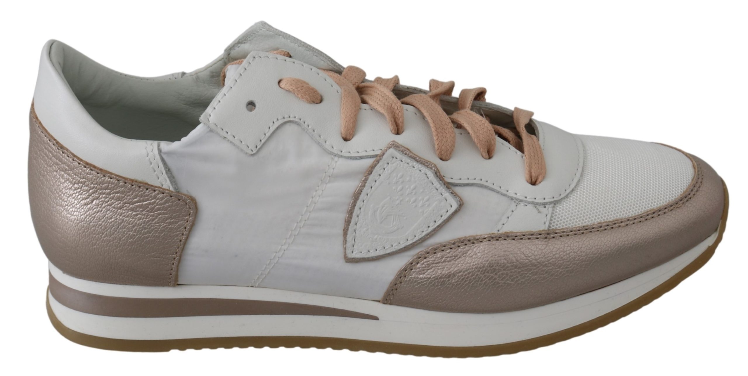 Philipp Plein Women's Leather Tropez Trainer Gray LA6662 - EU38/US7.5