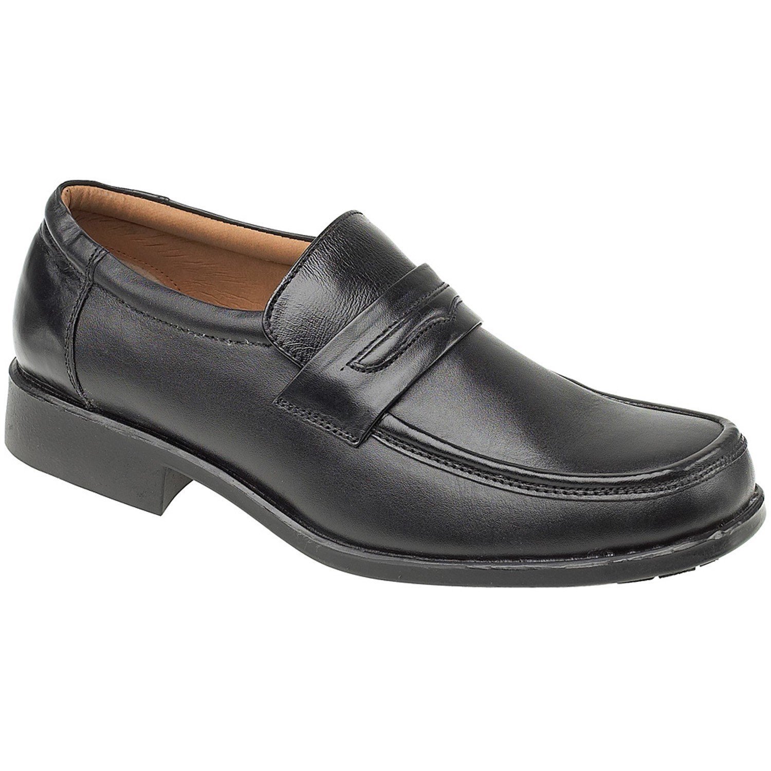Amblers Men's Manchester Leather Loafer Black 11532 - Black 6