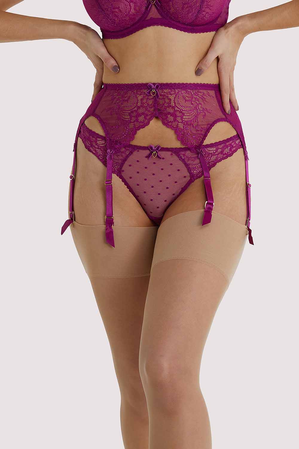 Dita Von Teese Fiamma Magenta Suspender UK 10 / US 6