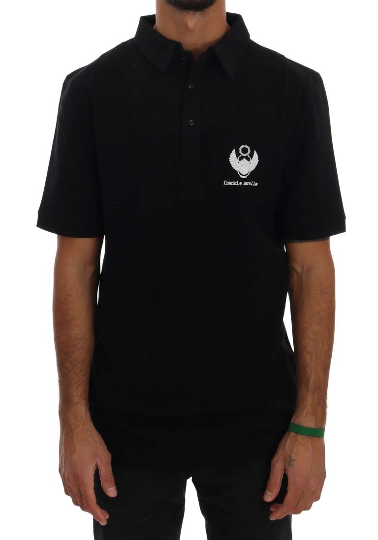 Frankie Morello Men's Polo Shirt Black TSH1362 - L