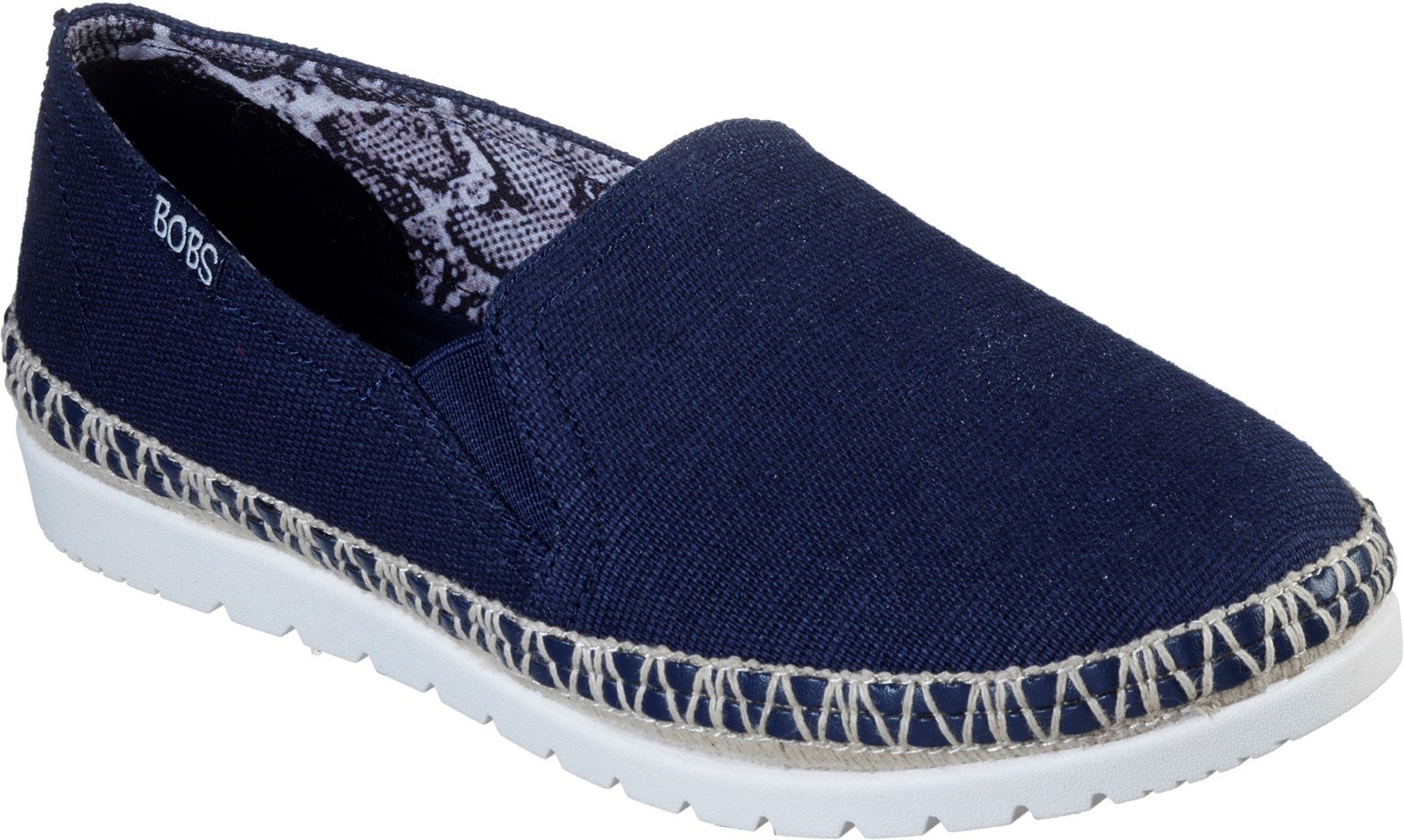 Skechers Women's Bobs Flexpadrille 3.0 Espadrilles Shoe Various Colours 32130 - Navy 3