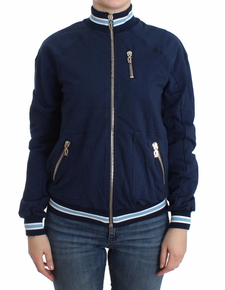 John Galliano Women's Zip Cotton Cardigan Blue SIG12100 - XXS