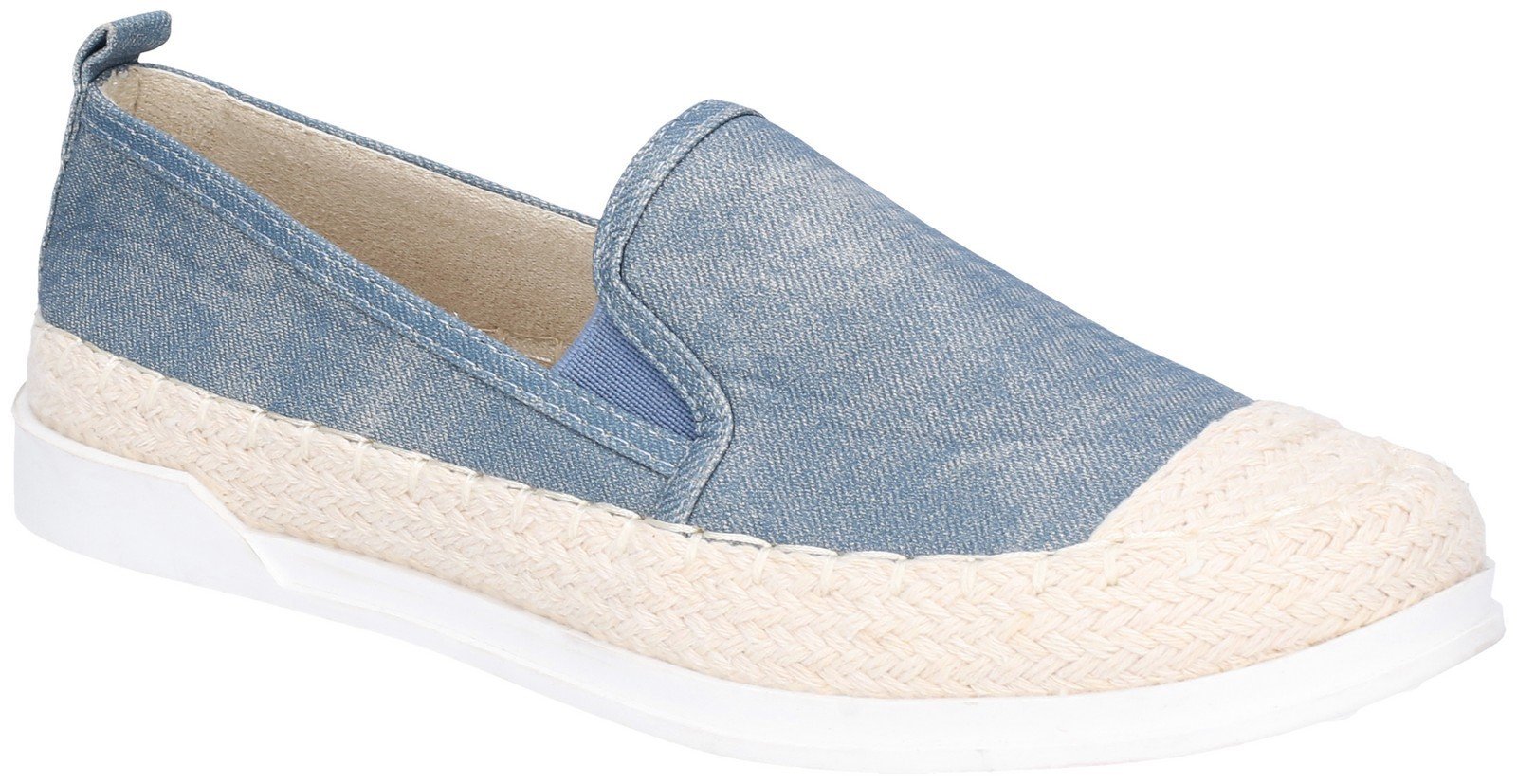 Fleet & Foster Women's Paradise Nautical Loafer Pink 28285-47535 - Denim 3