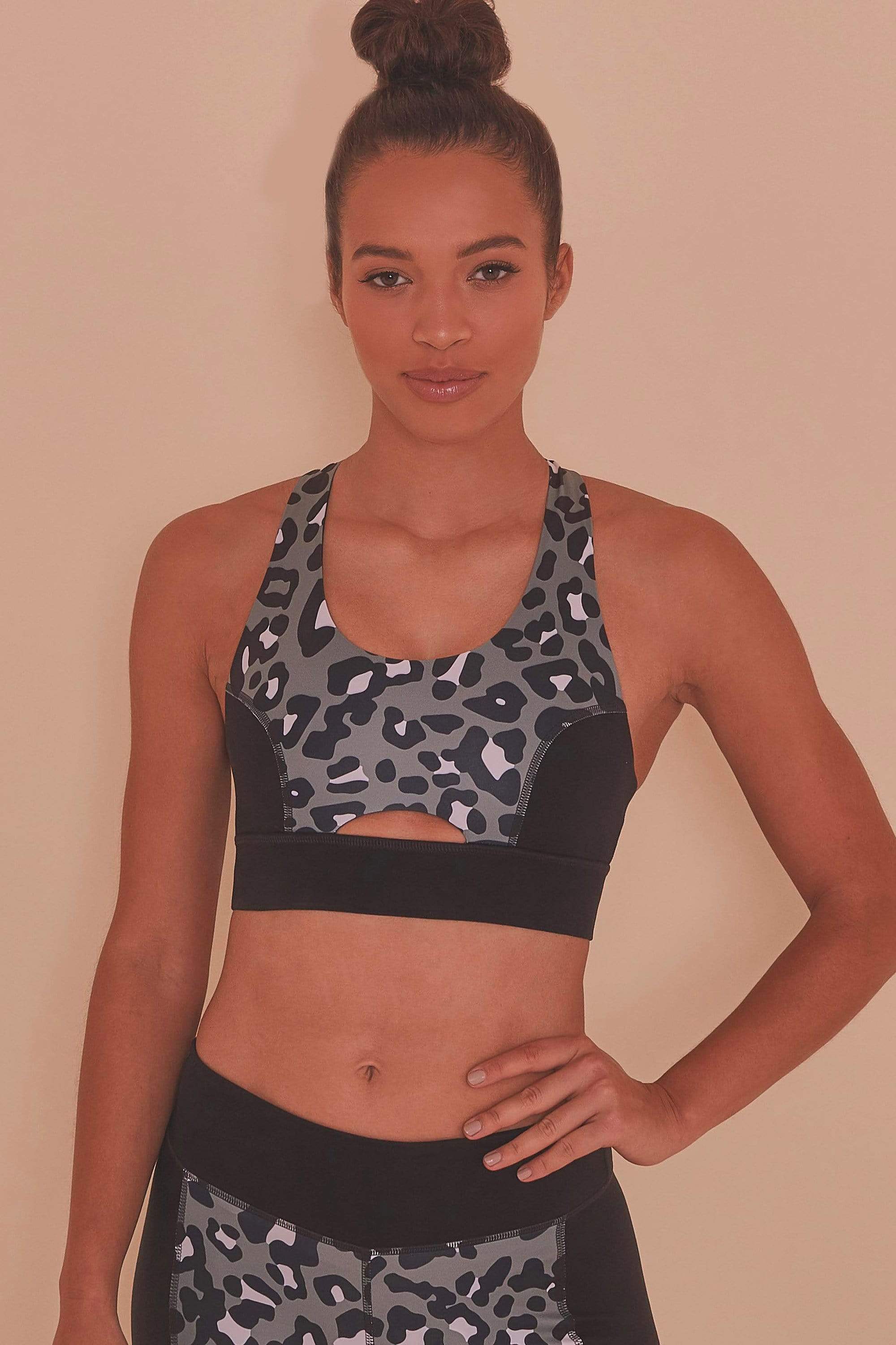 Wolf & Whistle Cross Back Bra Leopard XXS / UK6 / US2