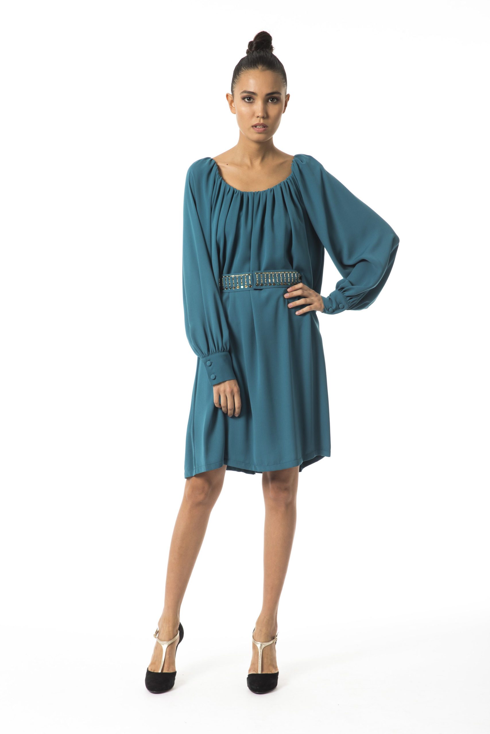 Byblos Women's Long Sleeve Dress BY996536 - IT40 | XS