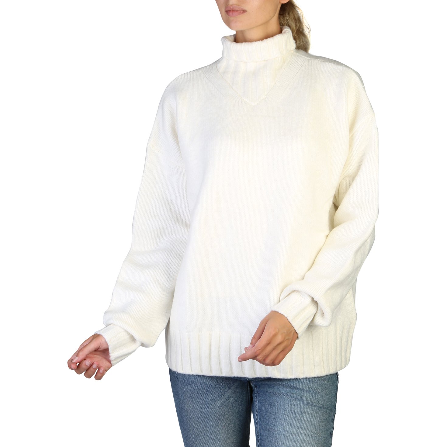 Calvin Klein Women's Sweaters Black 349515 - white S
