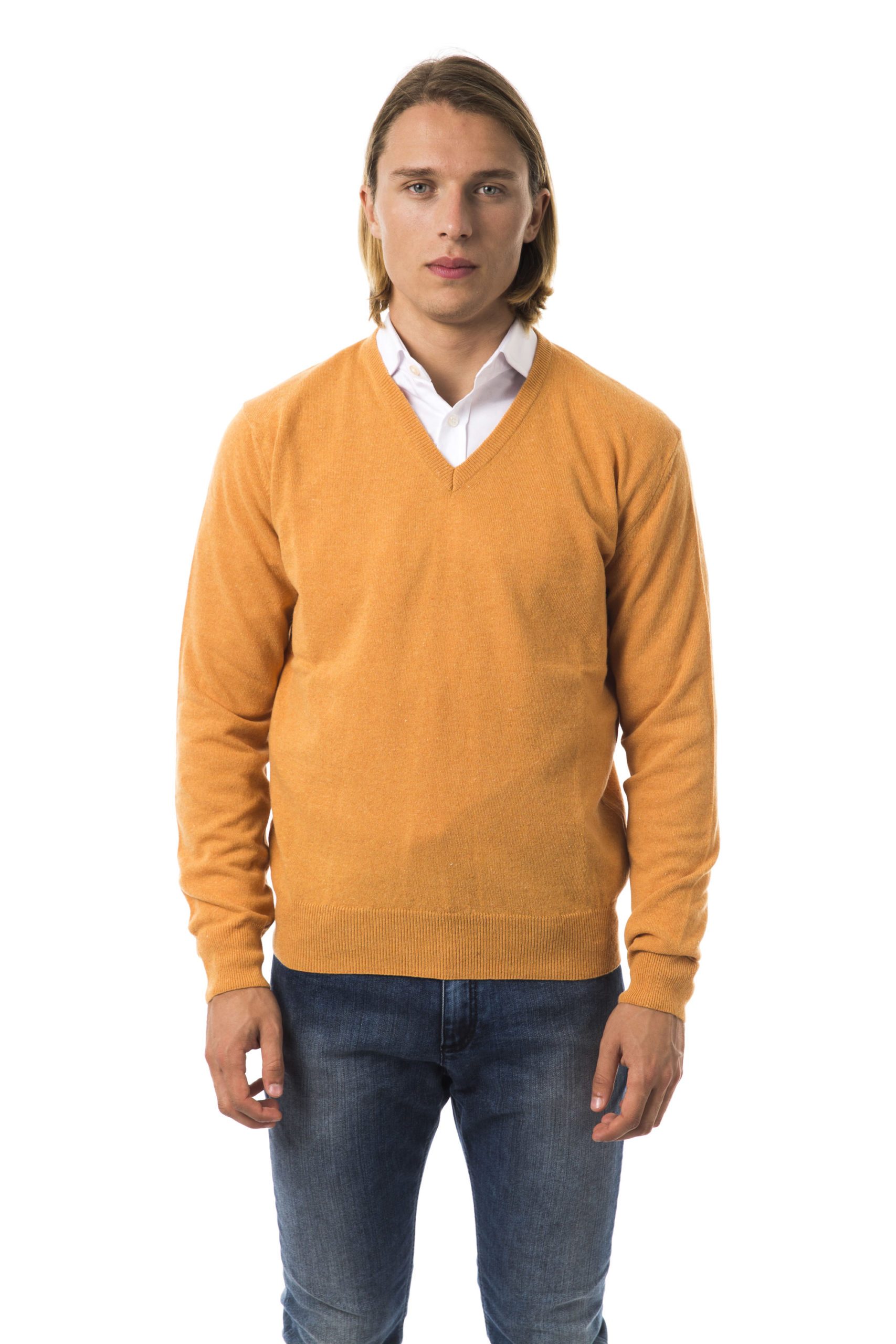 Uominitaliani Men's Albicocca Sweater Orange UO815742 - S