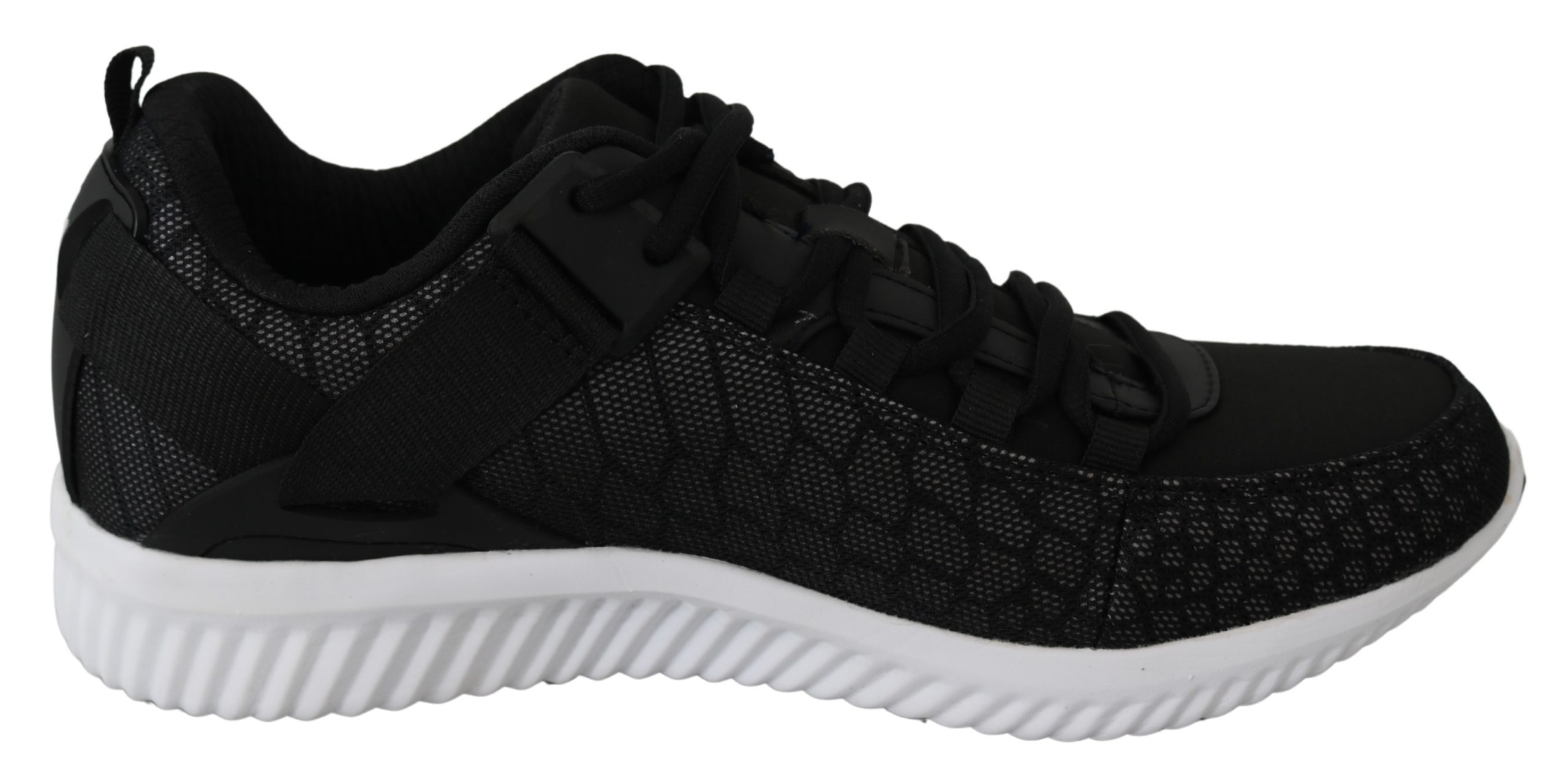 Black Polyester Adrian Sneakers Shoes - EU45/US12