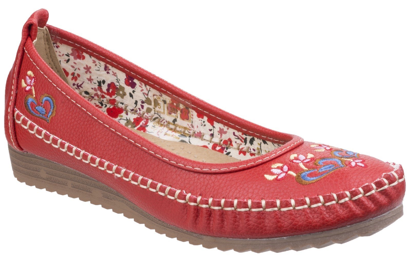 Fleet & Foster Women's Algarve Flats Various Colours 26303-43892 - Red 4