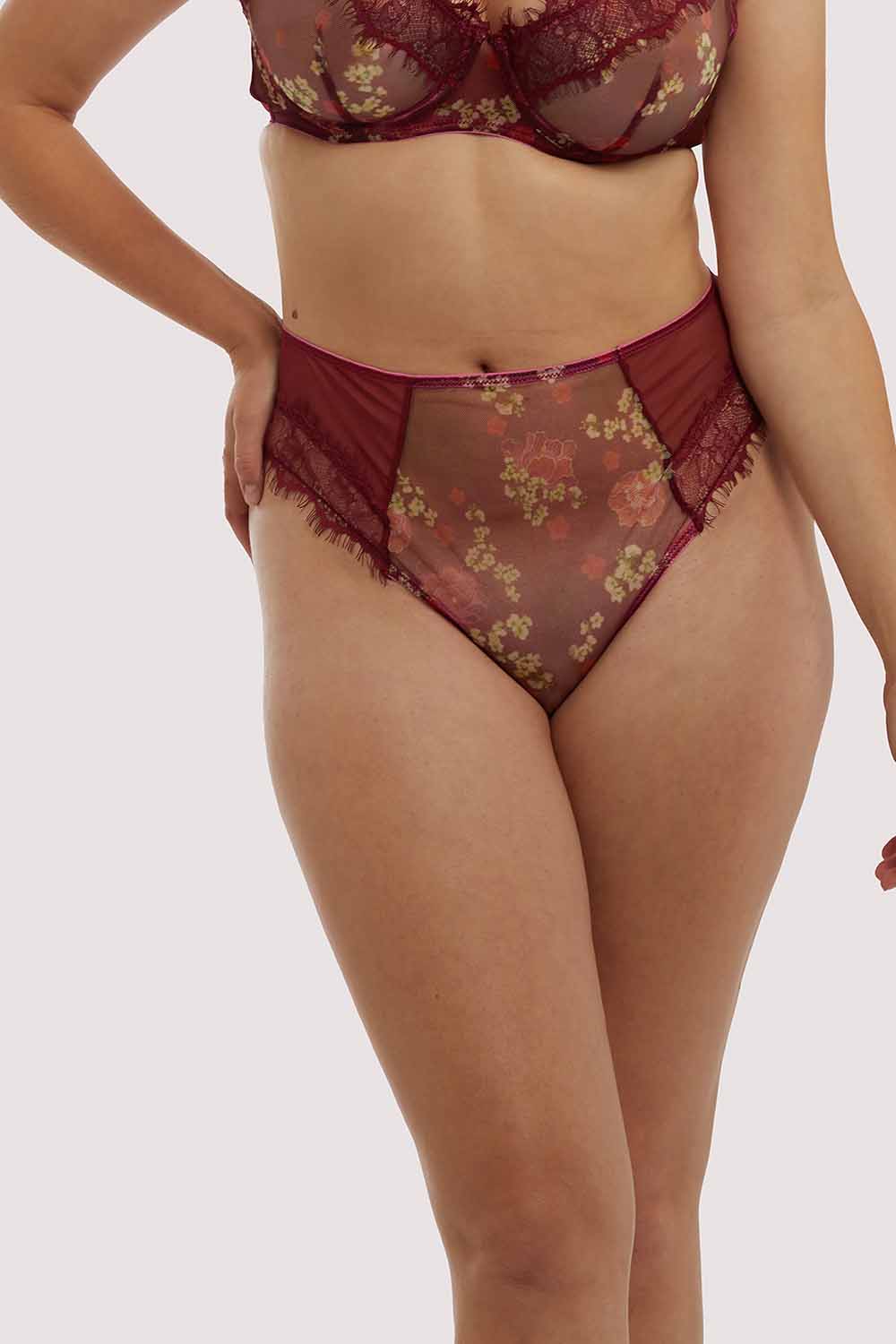 Wolf & Whistle Neve Kimono print high waist Brief UK 10 / US 6