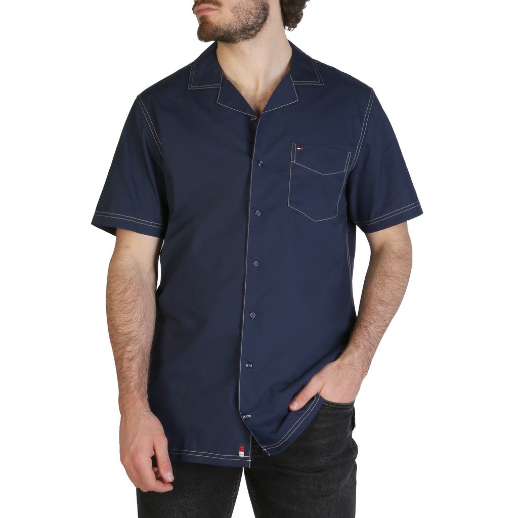 Tommy Hilfiger Men's Shirt Blue MW0MW10933 - blue S
