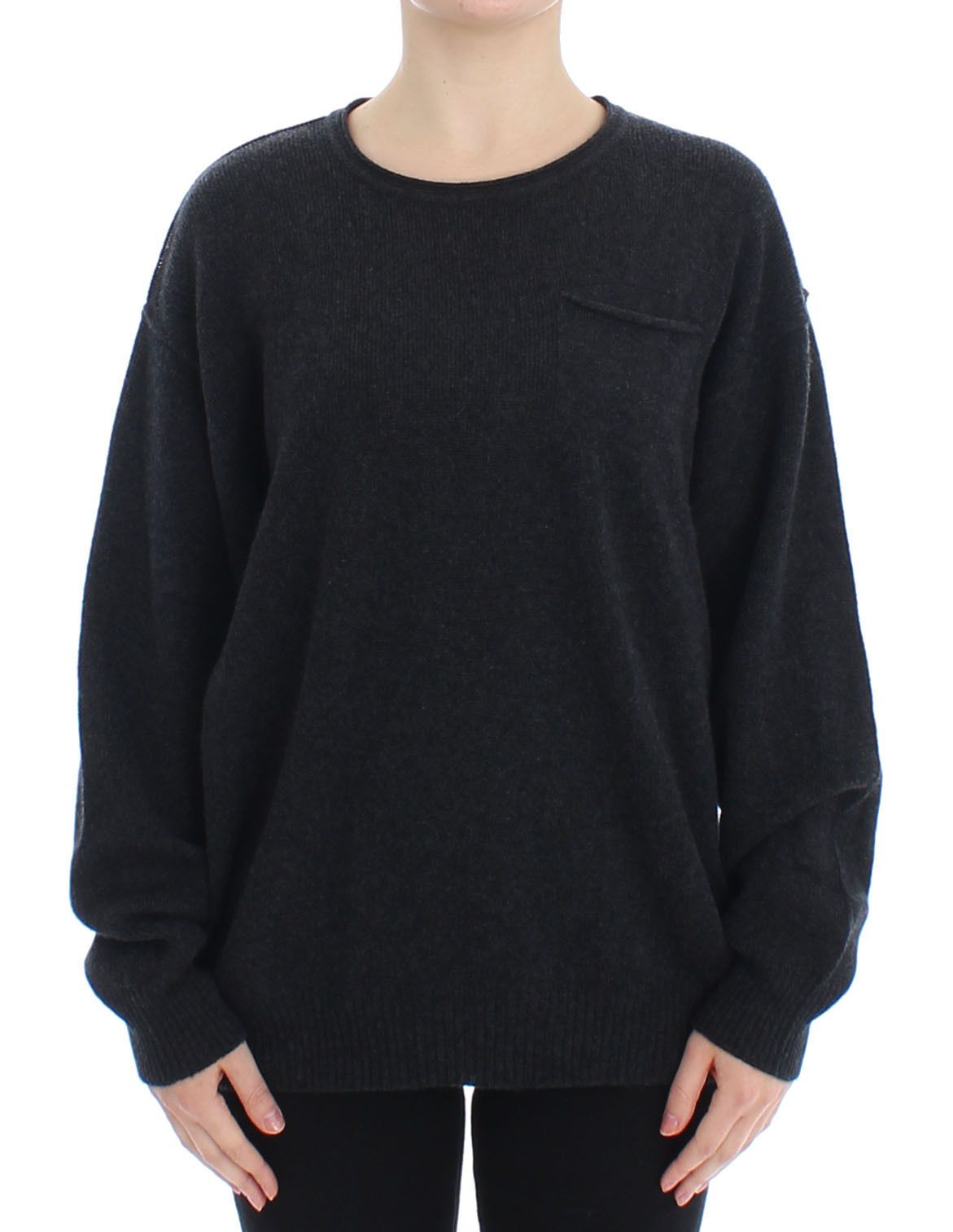 Dolce & Gabbana Women's Cashmere Crewneck Sweater Gray SIG13348 - IT40|S