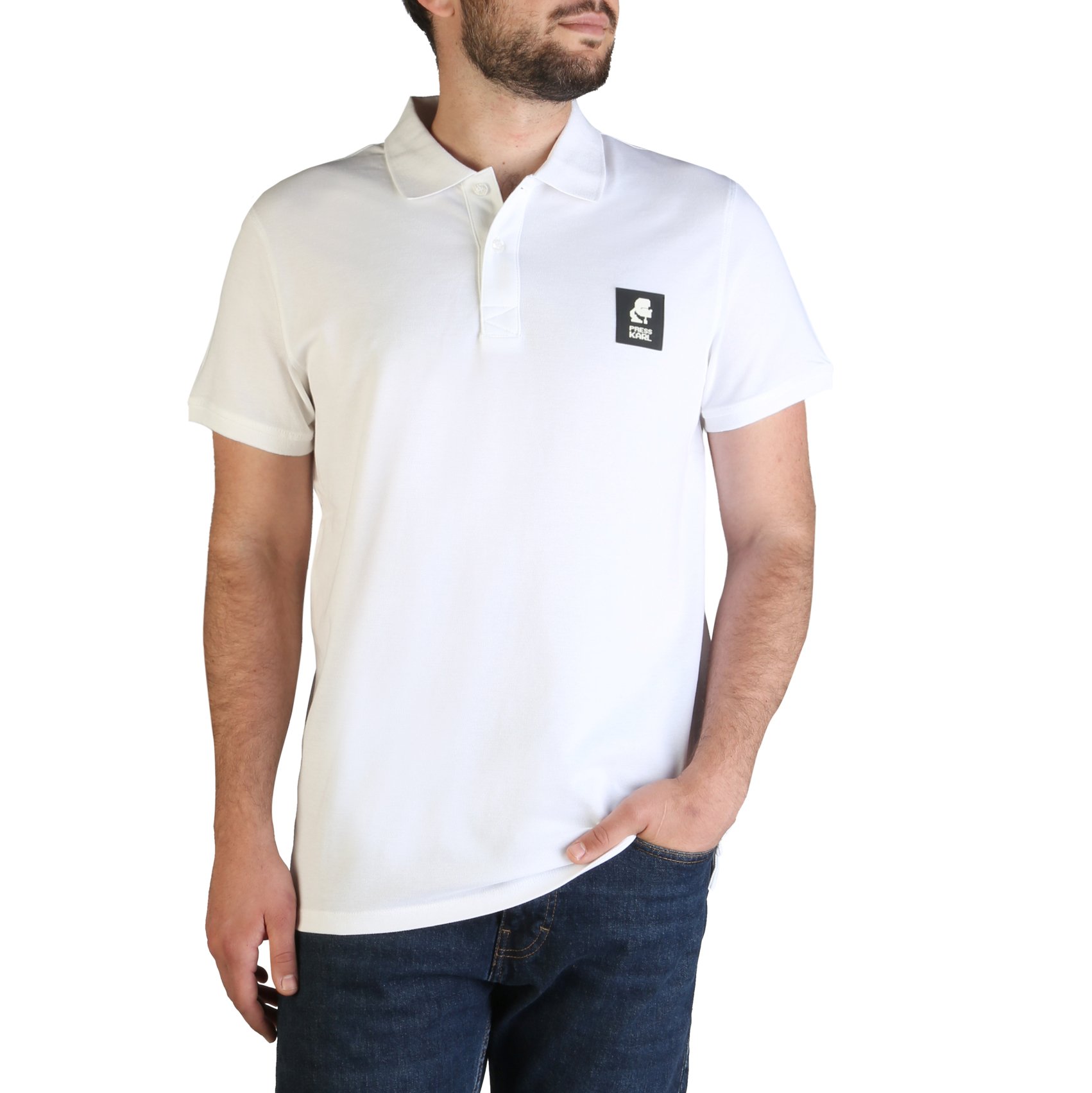 Karl Lagerfeld Men's Polo Shirt Various Colours KL21MPL01 - white M