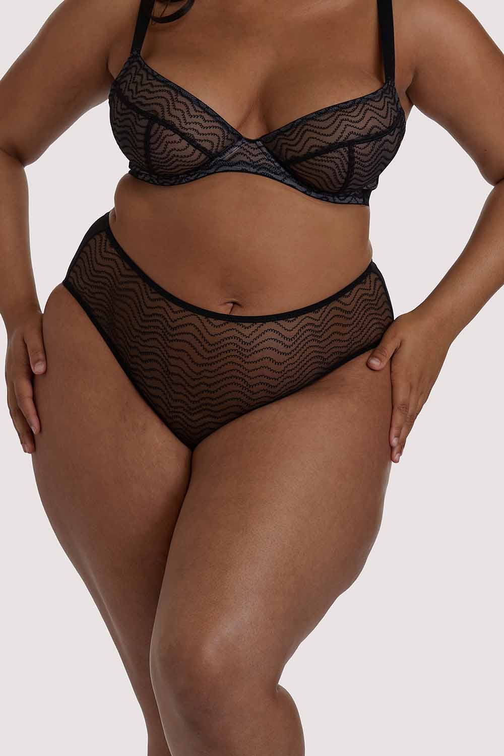 Gabi Fresh Brianna Black Mesh Highwaist UK 28 / US 24