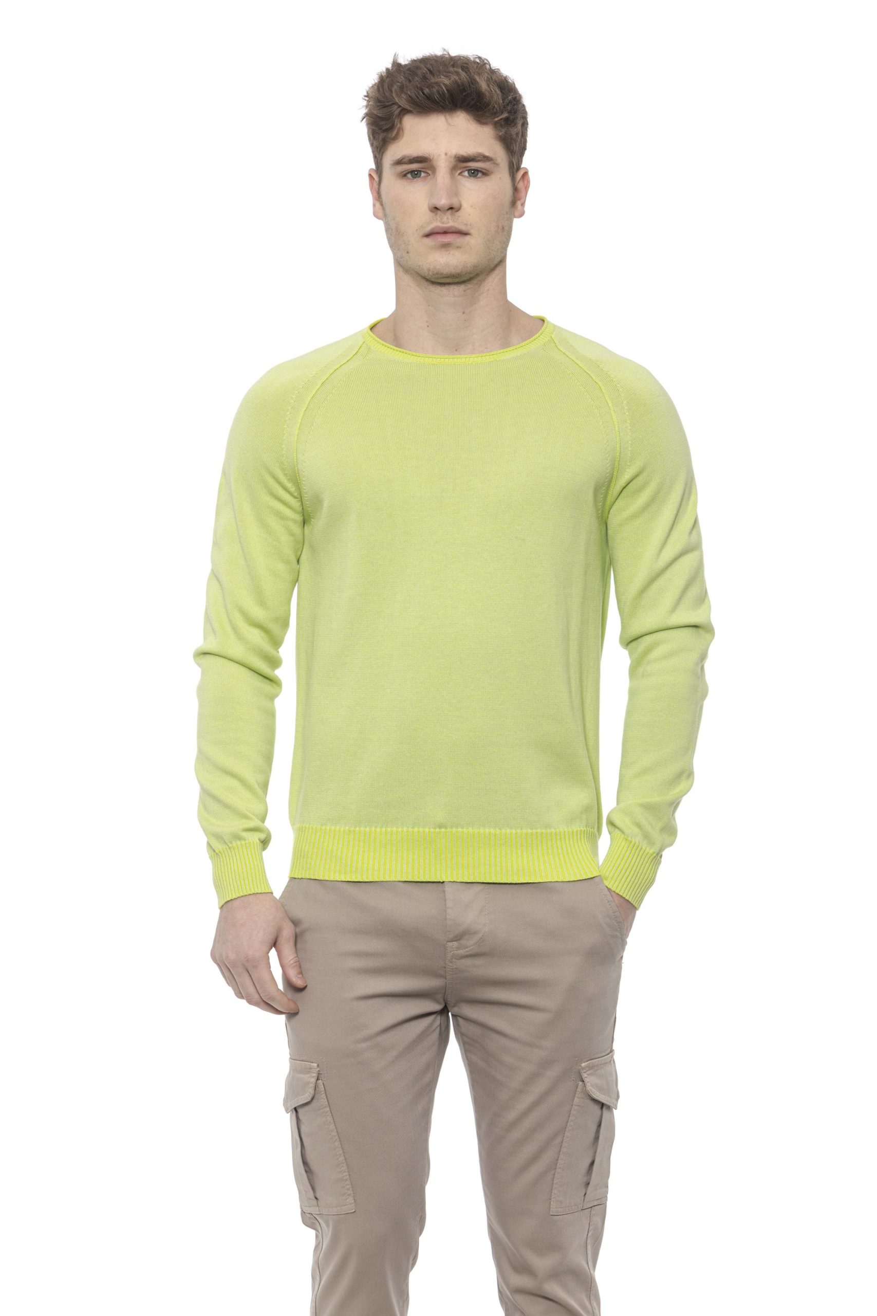 Alpha Studio Men's Acido Sweater Green AL1374455 - IT50 | L
