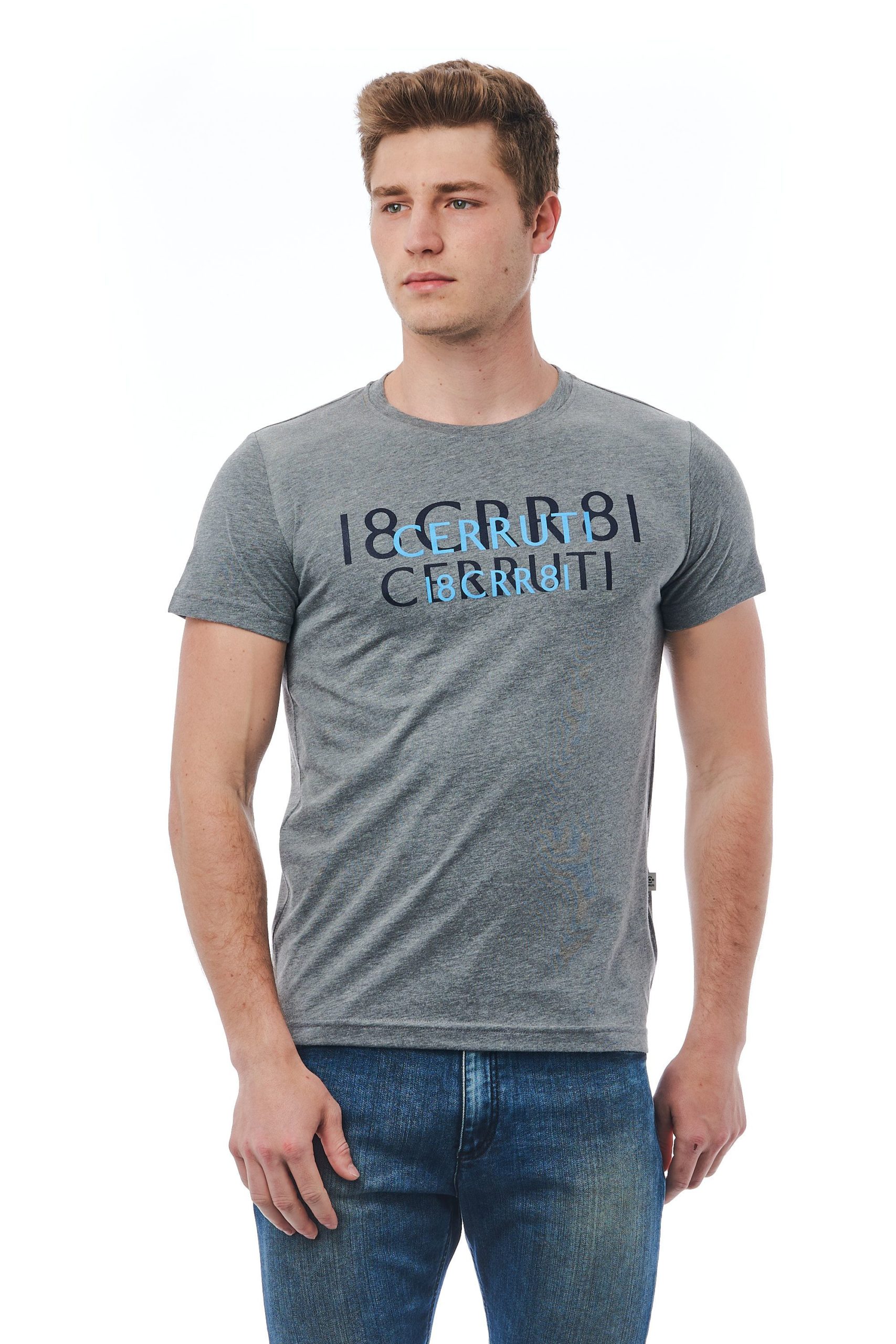 Cerruti 1881 Men's Gri Sc Dk T-Shirt Grey CE1409813 - M