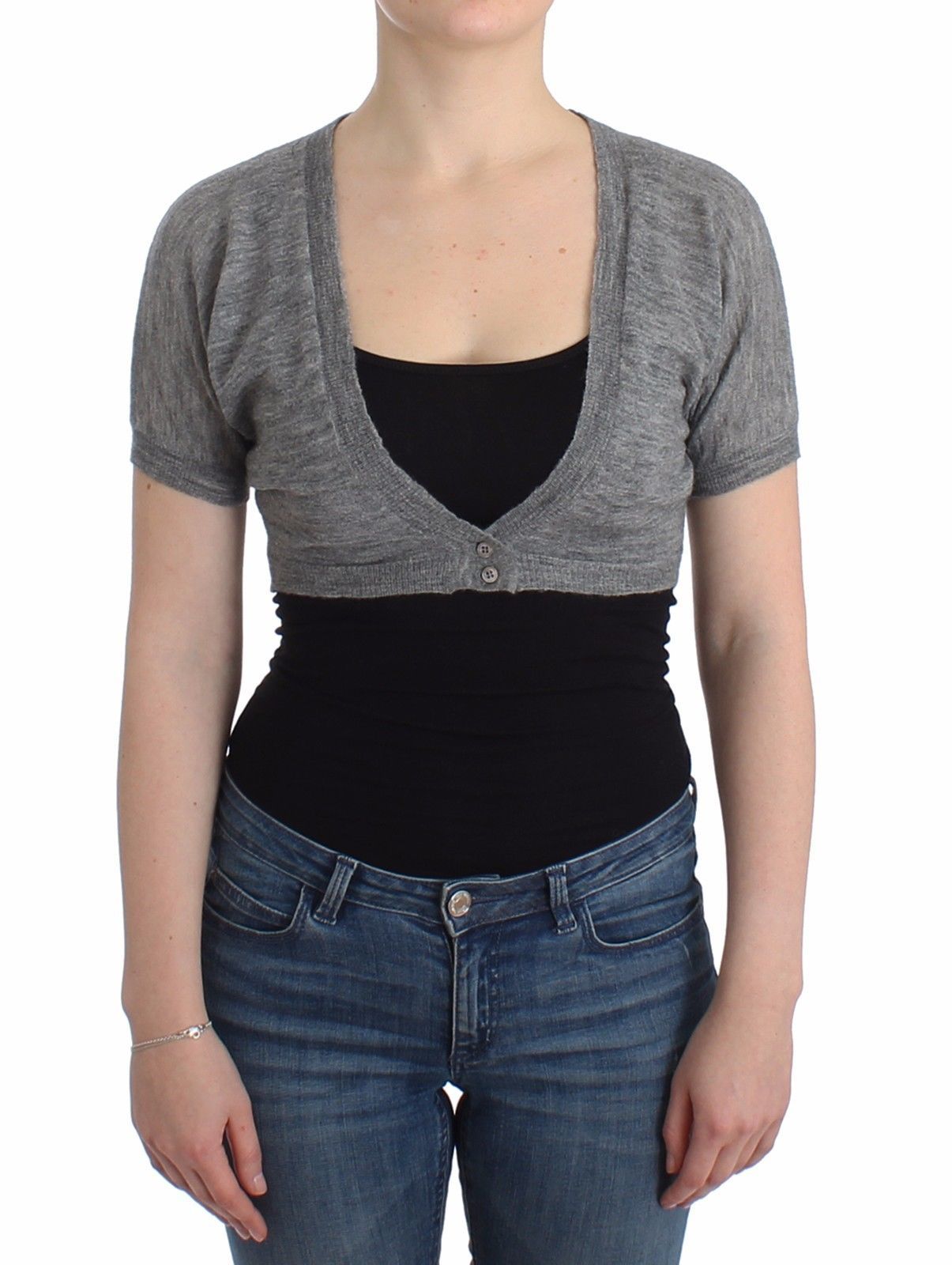 Ermanno Scervino Women's Cardigan Grey SIG11860 - IT42 | S