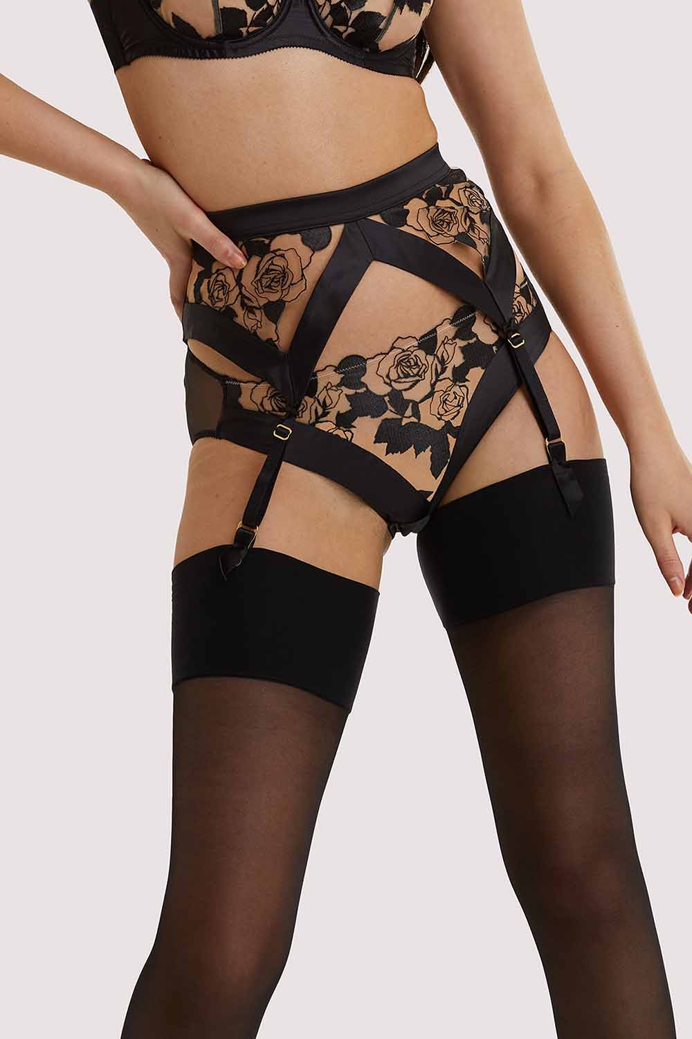 Dita Von Teese Rosabelle Black Suspender UK 12 / US 8