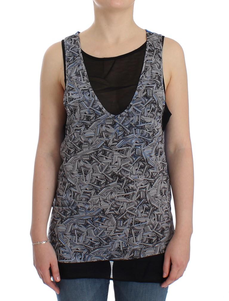 Costume National Women's Sleeveless Top Black SIG12536 - L