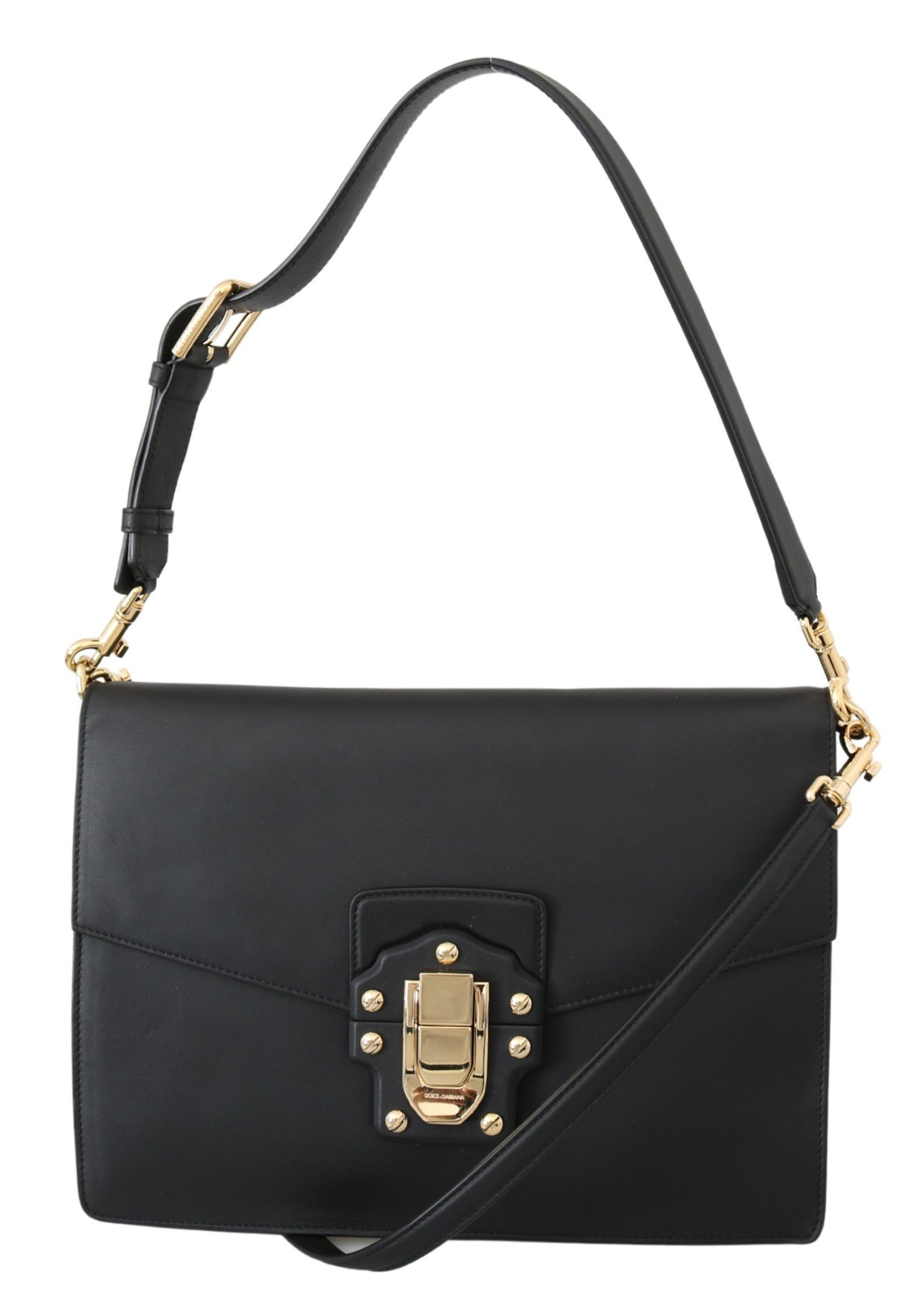 Dolce & Gabbana Women's Lucia Sling Leather Shoulder Bag Black VAS10040