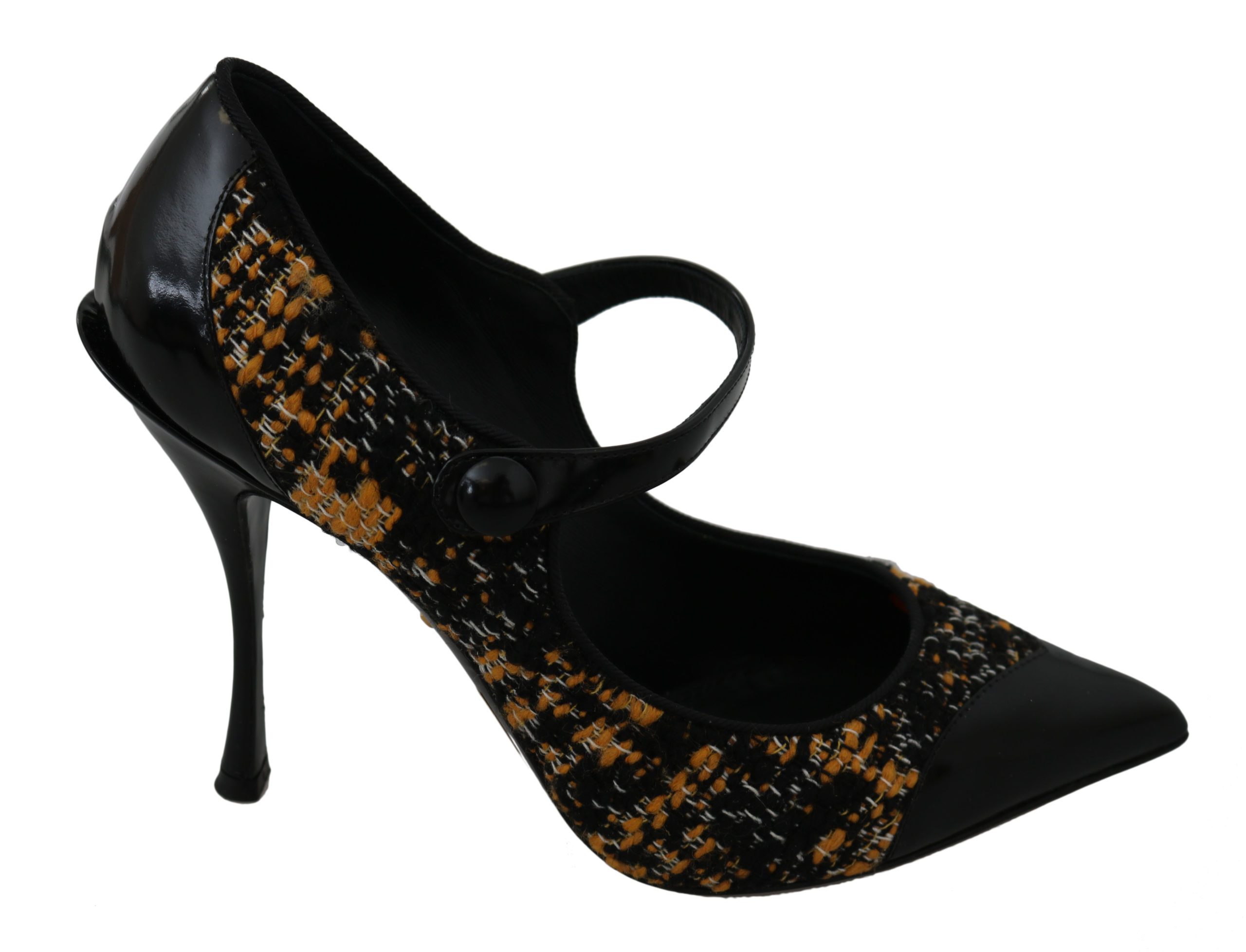 Dolce & Gabbana Women's Leather High Pumps Black LA7431 - EU39/US8.5