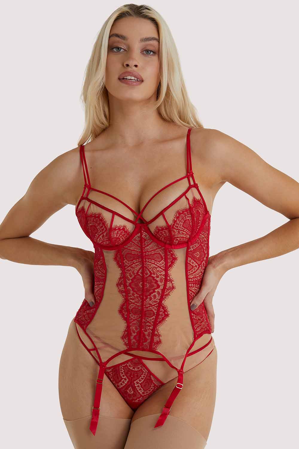 Dita Von Teese Red Maestra Corsolette 32B