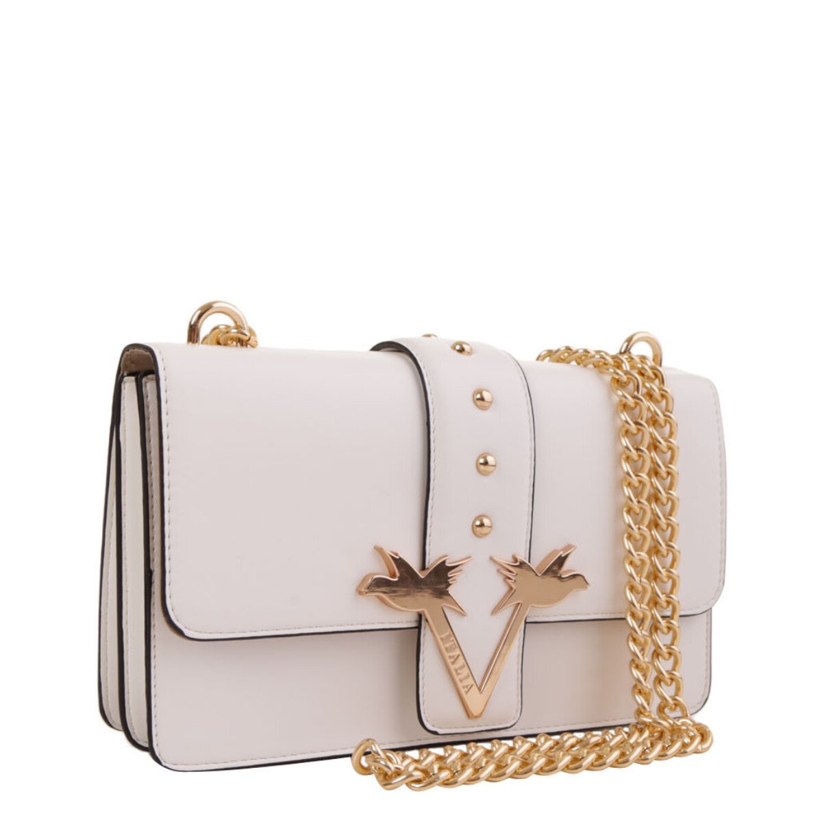 19v69 Italia Women's Shoulder Bag Various Colours 318676 - white UNICA