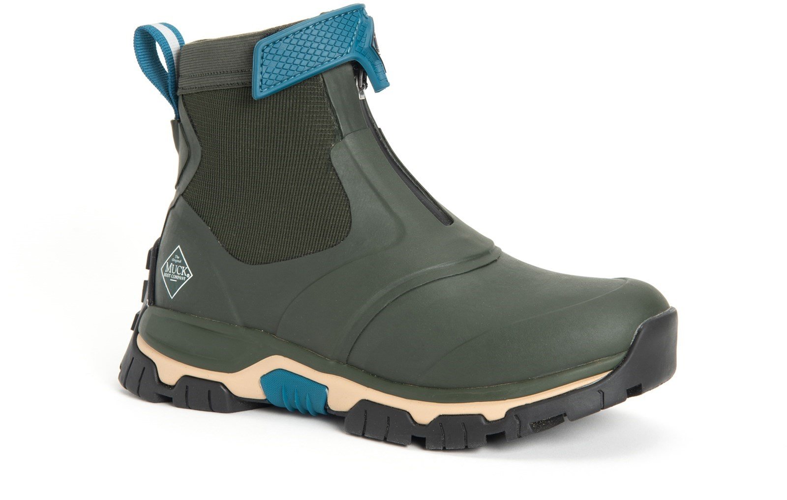 Muck Boots Unisex Apex Mid Zip Boot Various Colours 30982 - Moss/Tan 3