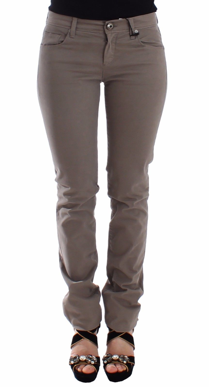 Ermanno Scervino Women's Slim Jeans Beige SIG12685 - IT40