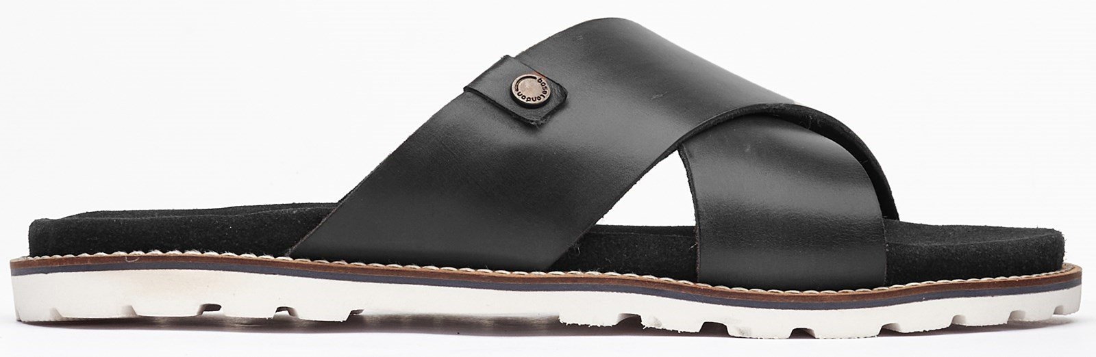 Base London Men's Gobi Slip On Sandal Various Colours 32497 - Black 7