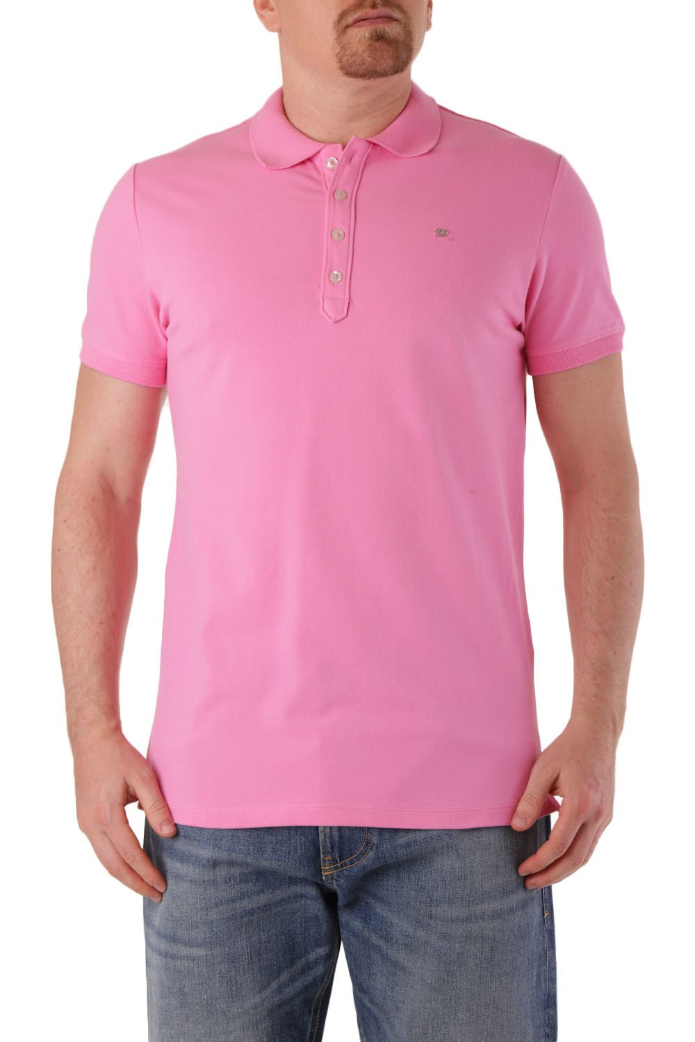 Diesel Men's Polo Shirt Various Colours 283810 - pink-2 L