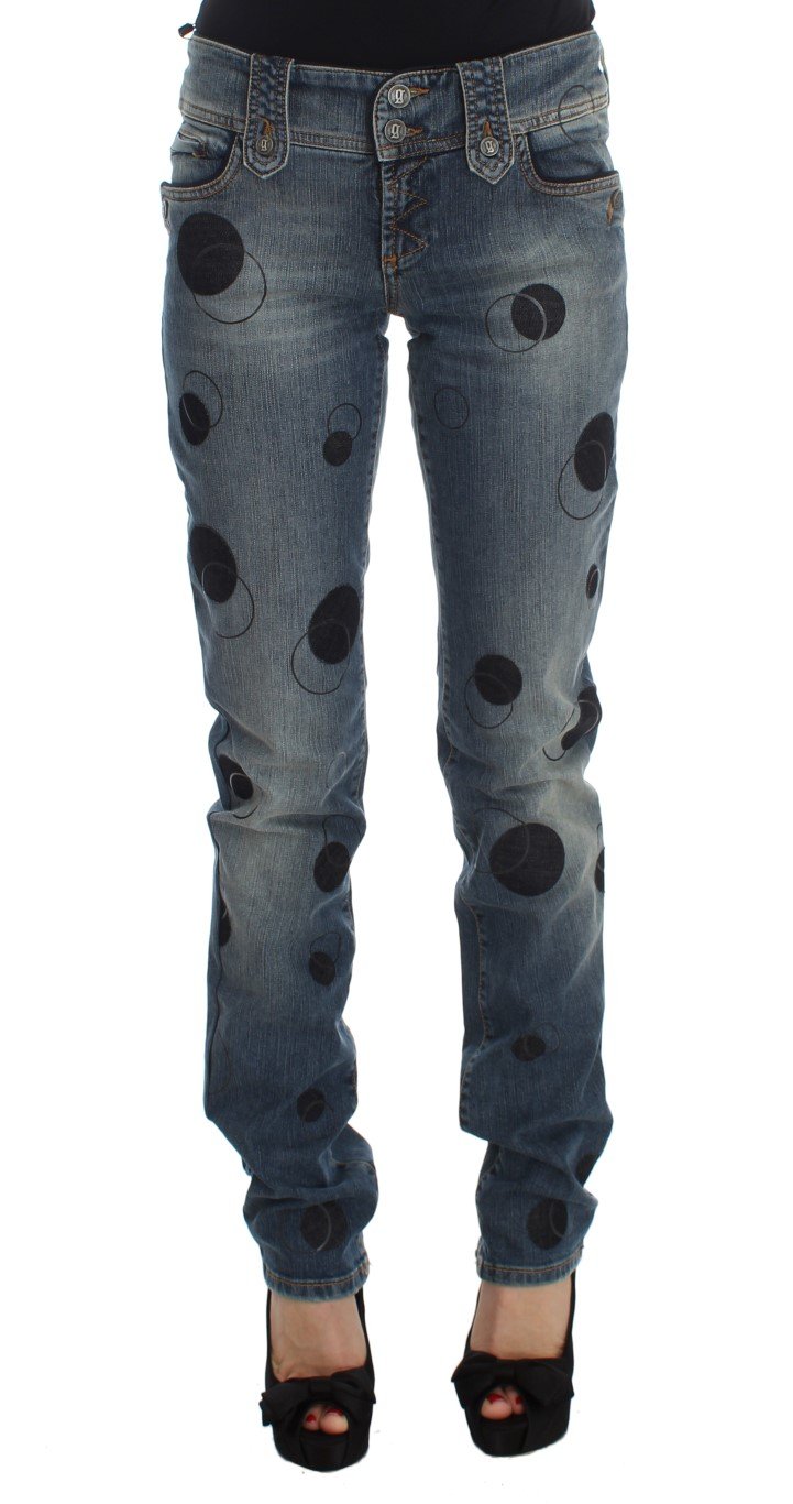 John Galliano Women's Cotton Blend Slim Fit Bootcut Jeans Blue SIG30172 - W26