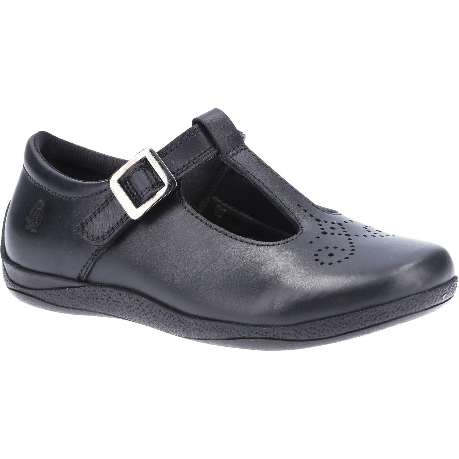 Hush Puppies Kid's Eliza Junior School Shoe Black 32589 - Black 10