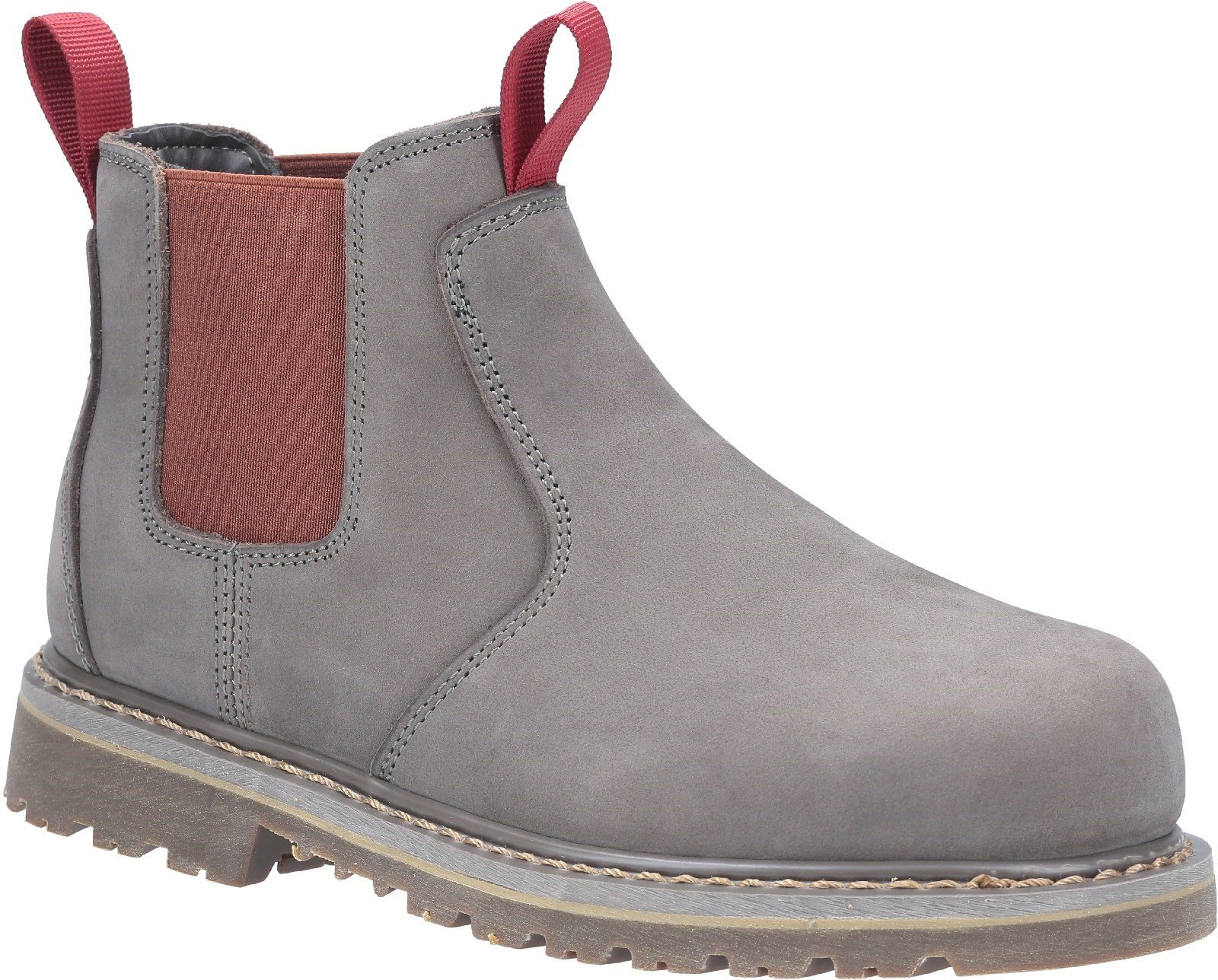 Amblers Women's Safety Sarah Slip On Safety Boot Brown 29963 - Grey 3
