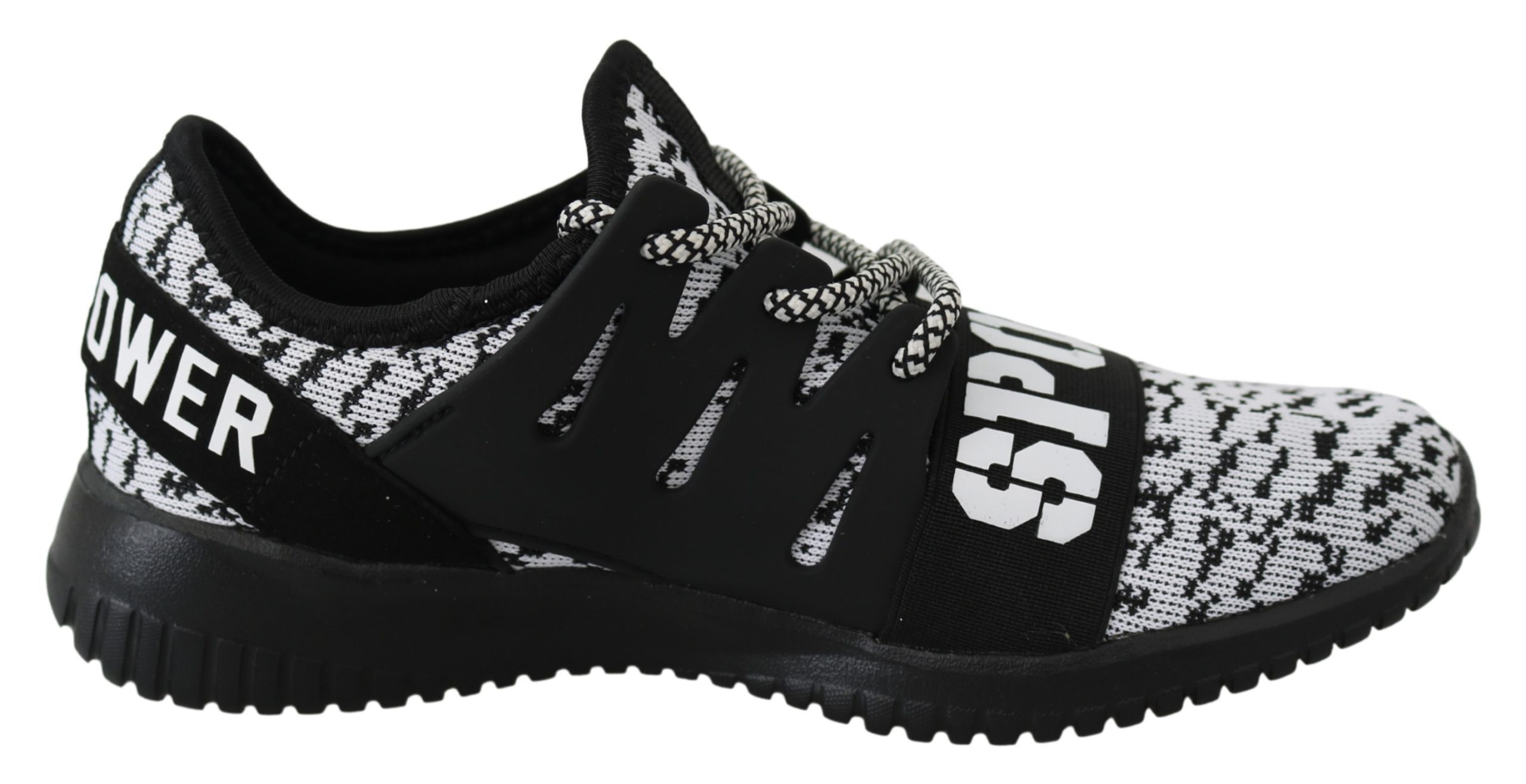 White Polyester Runner Joice Sneakers Shoes - EU36/US6