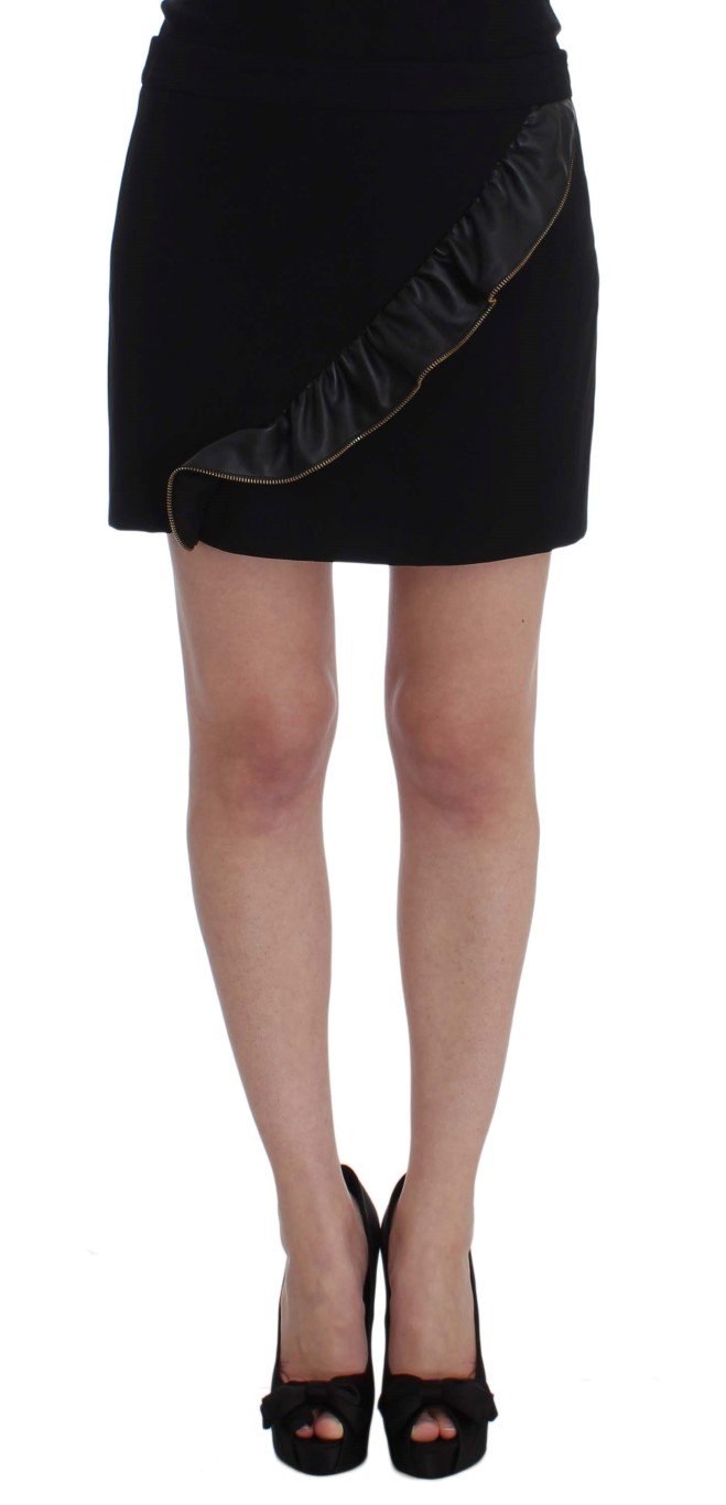 Frankie Morello Women's Mini Pencil Skirt Black SIG31072 - IT42|M