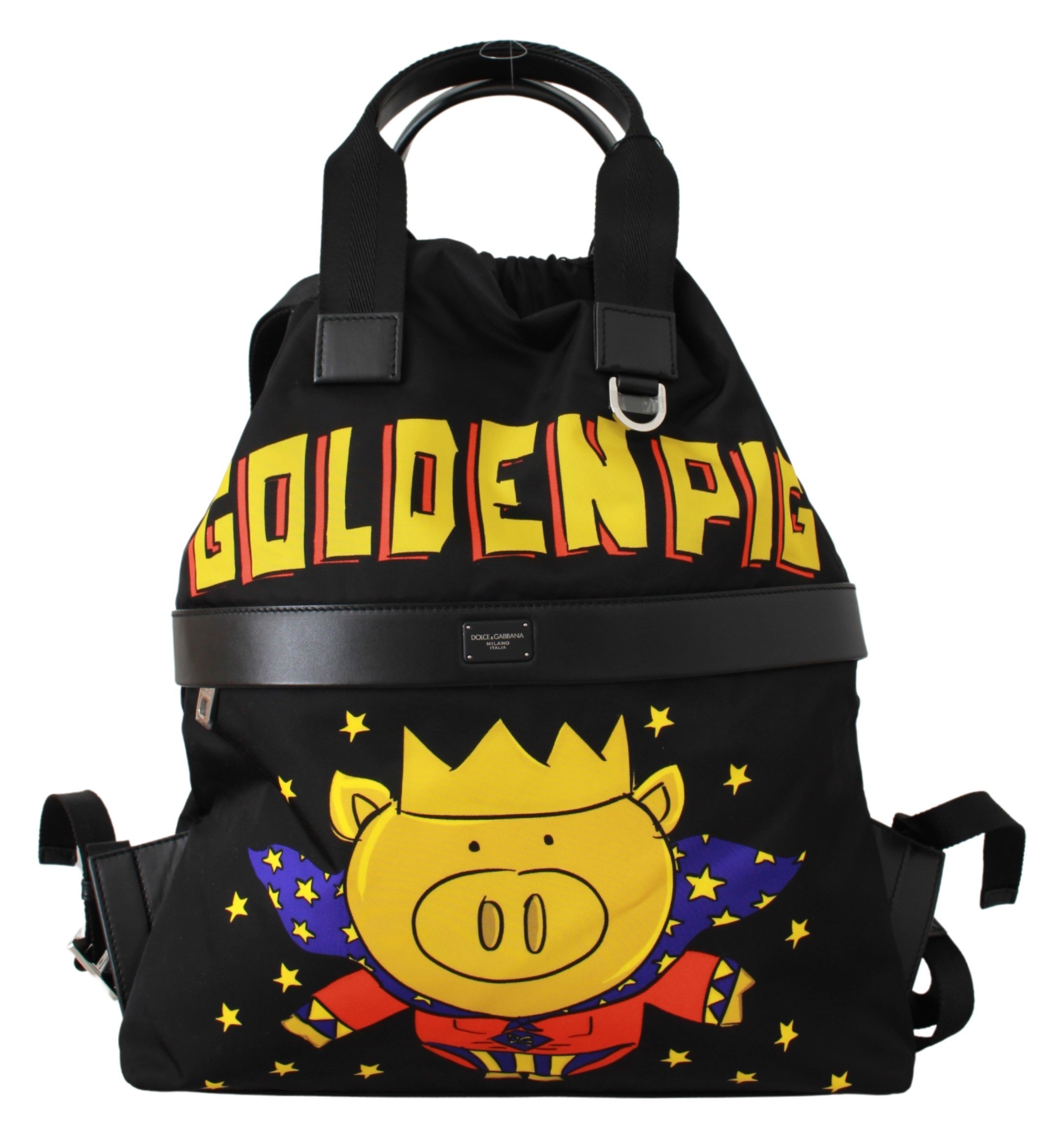 Dolce & Gabbana Men's Super Pig of the Year Backpack Black VAS9458