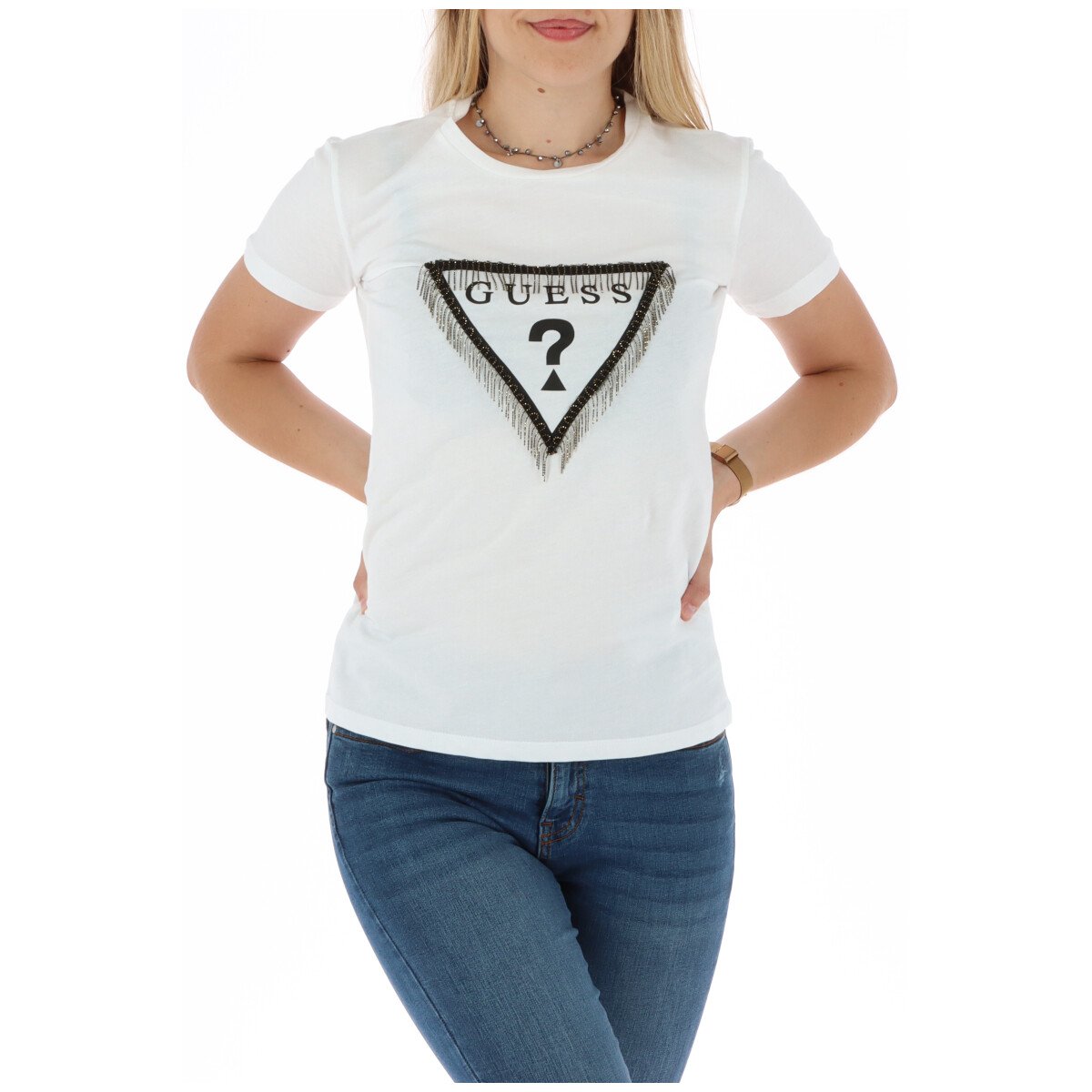 Guess Women's T-Shirt Various Colours 301091 - white XS