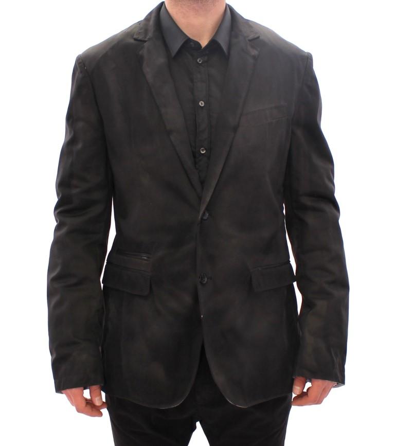 Dolce & Gabbana Men's Silk Slim Fit Blazer Black GSS11947 - IT48 | M