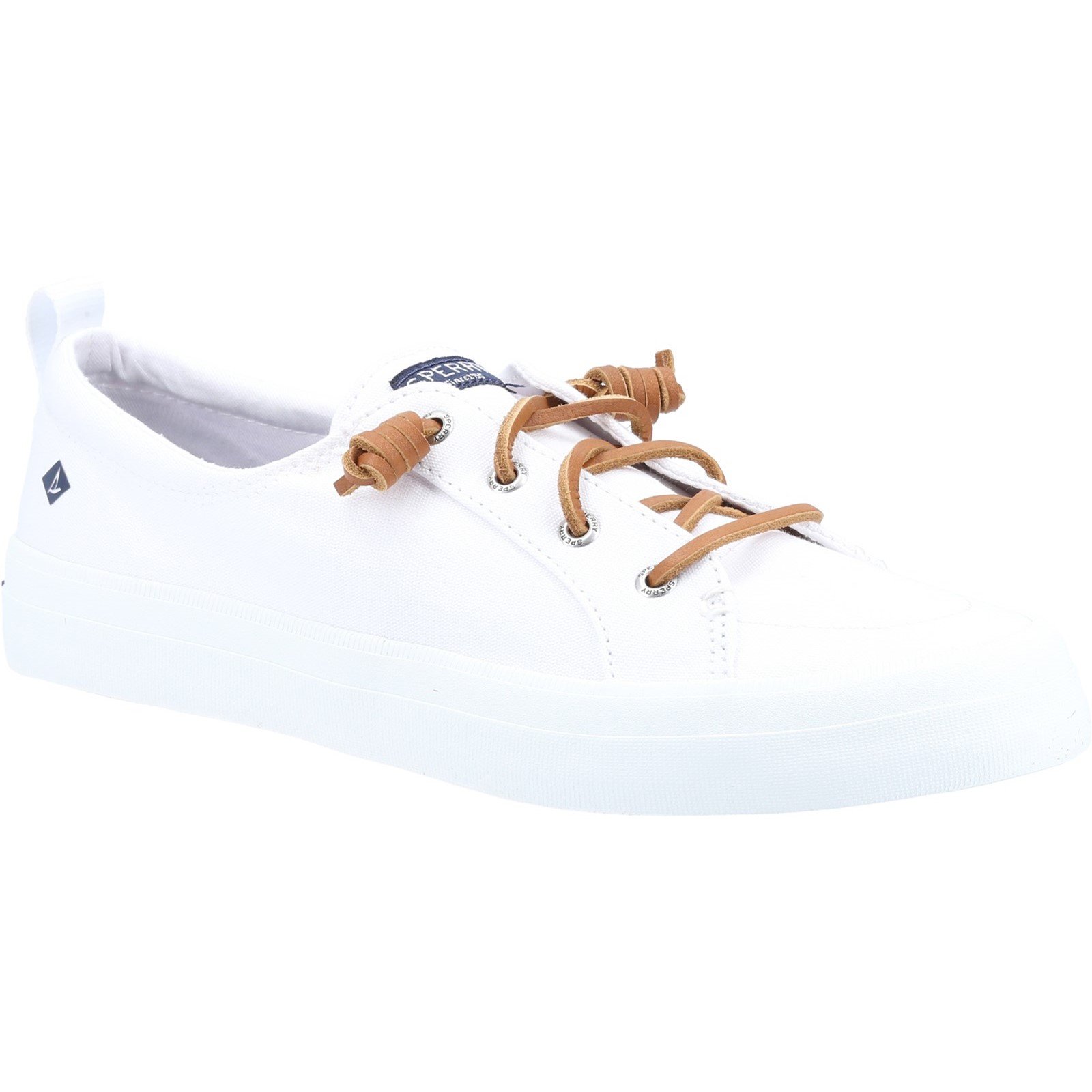 Sperry Women's Crest Vibe Canvas Lace Trainers Various Colours 32937 - White 7