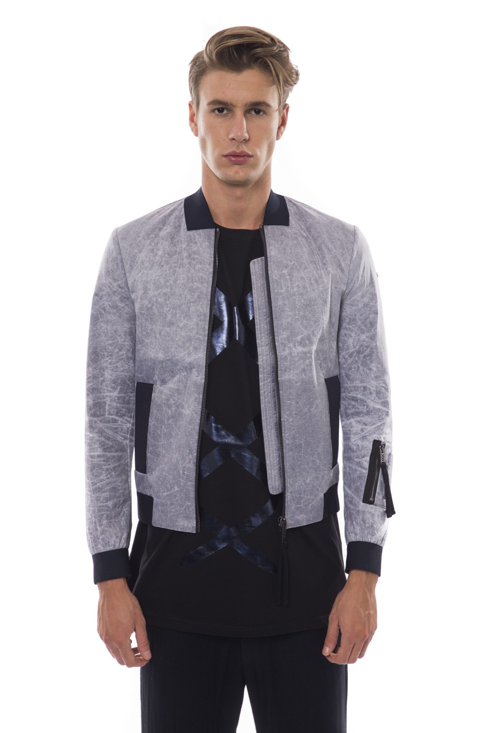 Nicolo Tonetto Men's Ghiaccio Ice Jacket Gray NI1281087 - XS