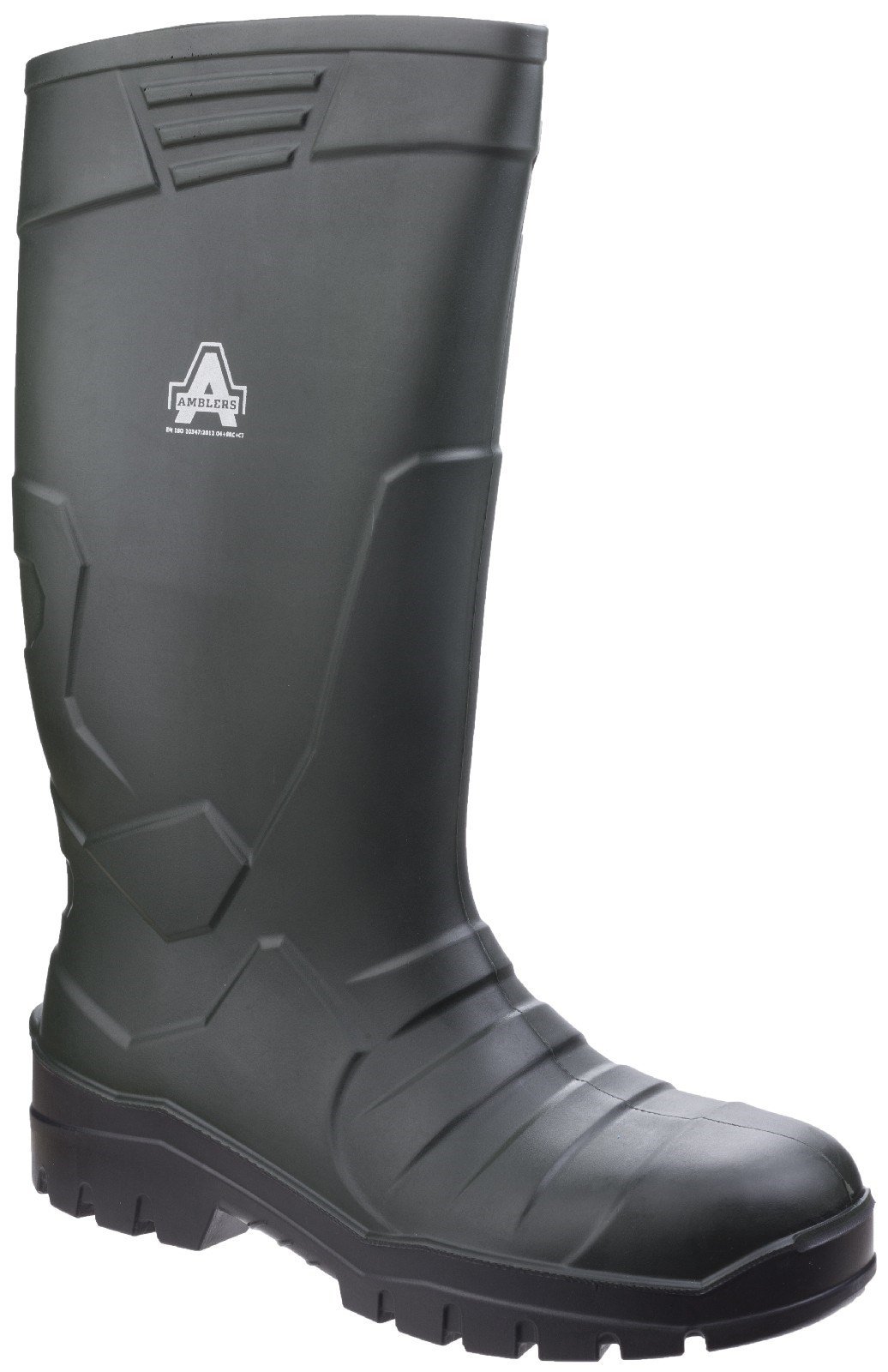 Amblers Unisex Teviot Heavy Duty Wellington Black 27037 - Green 12
