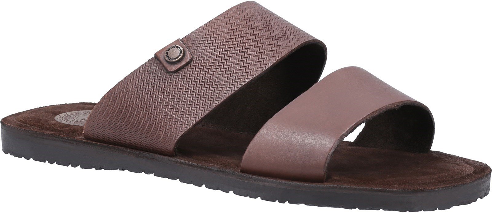 Base London Men's Julius Waxy Slip On Sandal Various Colours 30442 - Brown 6