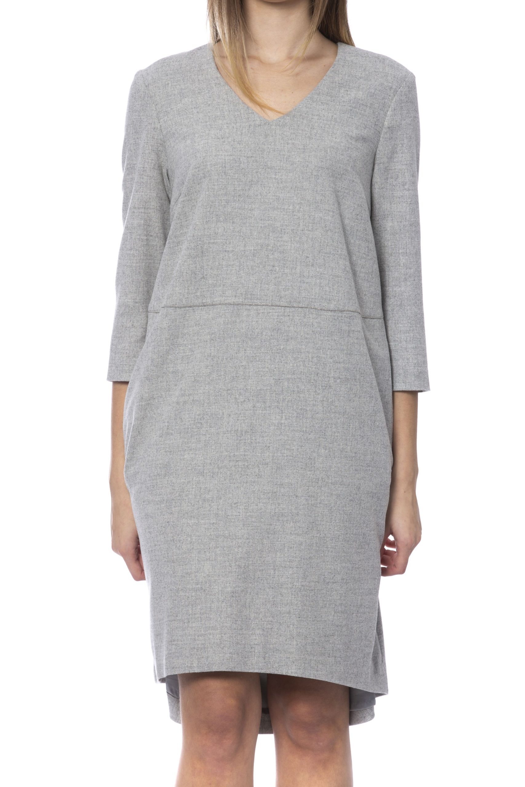 Peserico Women's Dress Grey PE993242 - IT42 | S