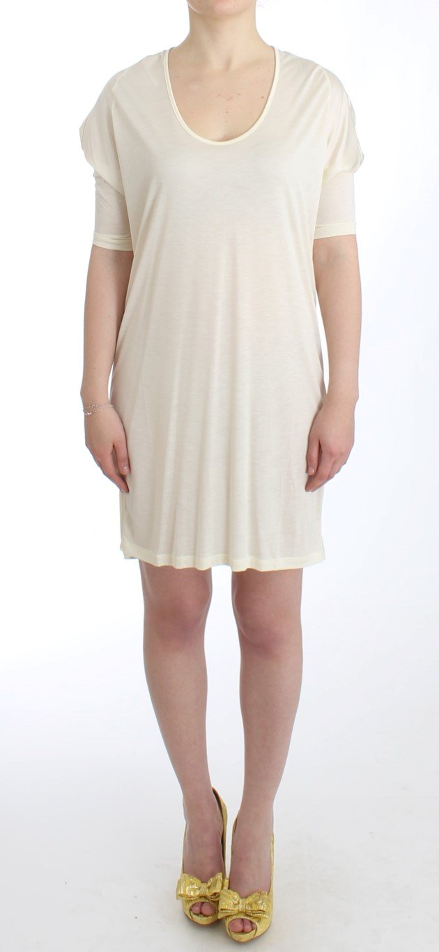 Costume National Women's modal tube Dress White SIG11649 - IT46|XL